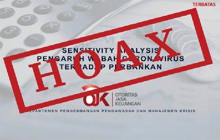  OJK menyampaikan bahwa dokumen dan informasi yang beredar tersebut adalah informasi hoaks dan tidak benar.