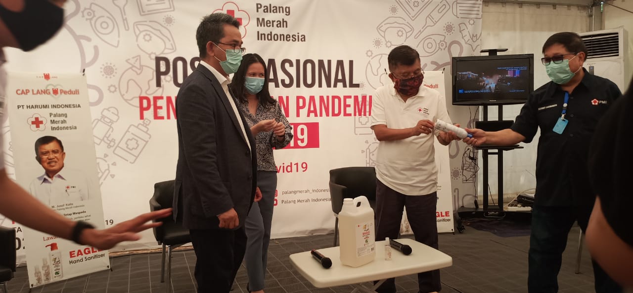 PMI Dapat Donasi Hand Sanitizer dari Eagle Indo Pharma