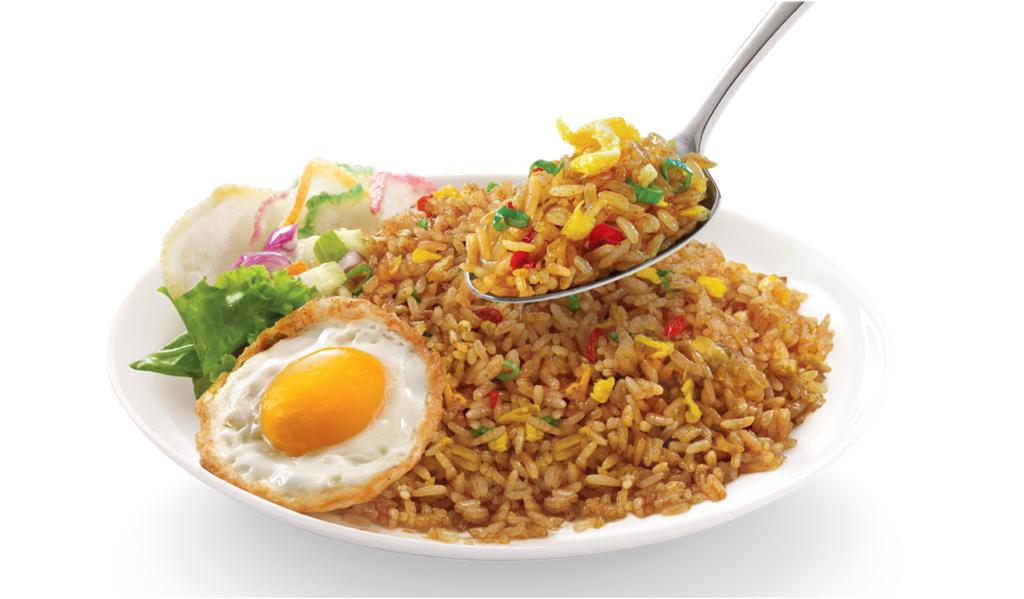 Menu nasi goreng.