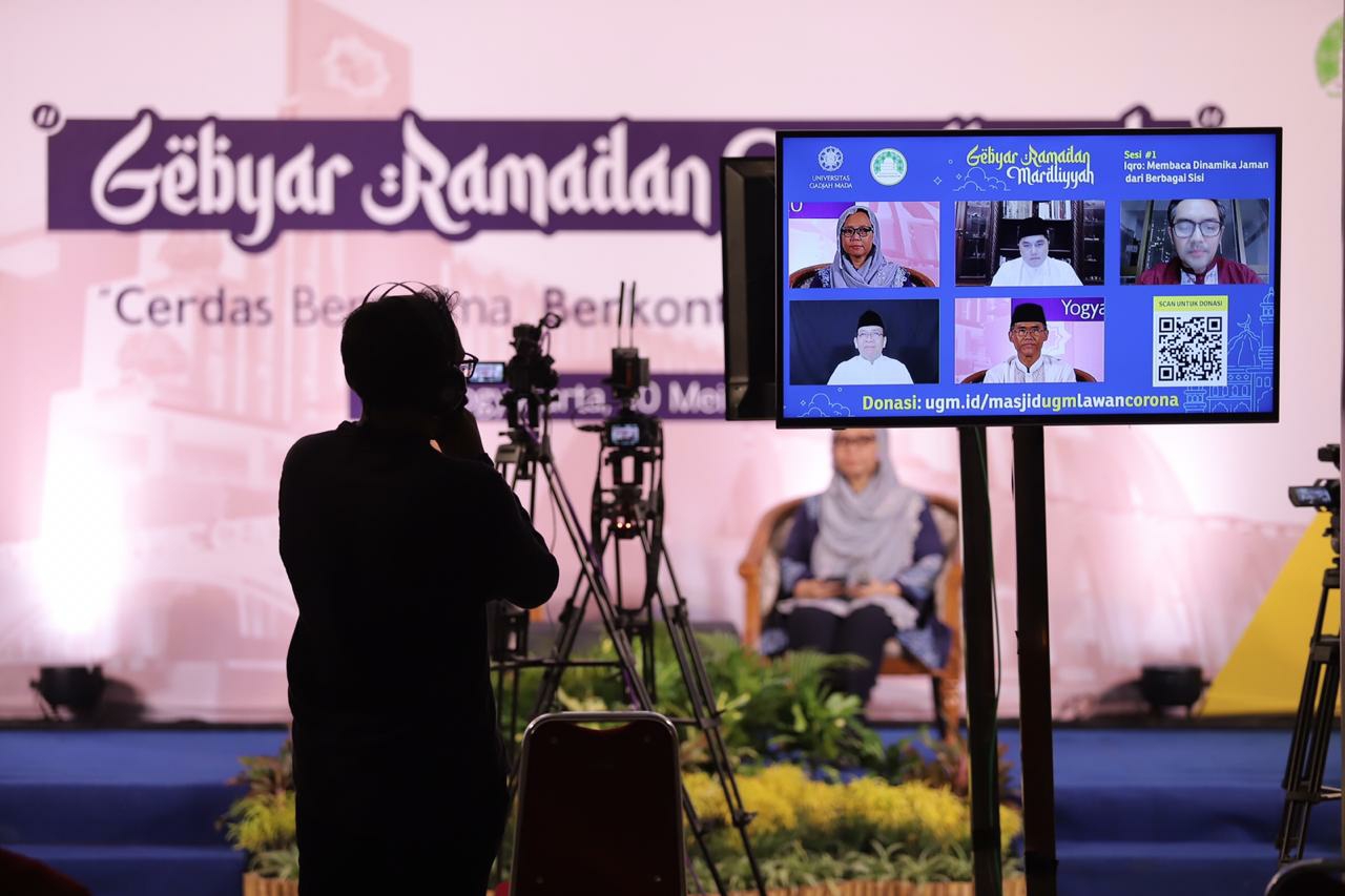 Diskusi daring Nuzulul Quran di Masjid Kampus UGM, Mardliyyah, Minggu (10/5)