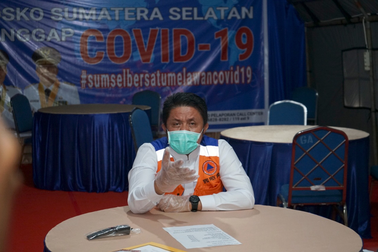 Gubernur Sumatra Selatan Herman Deru menyambut baik adanya new normal namun tetap berpegang pada protokol kesehatan