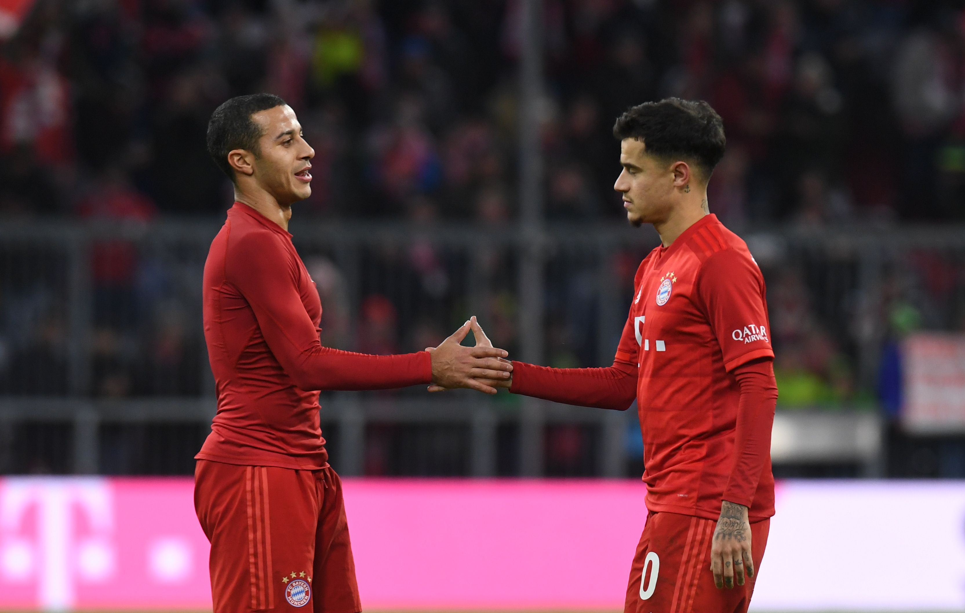 Thiago Alcantara (kiri) dan Philippe Coutinho