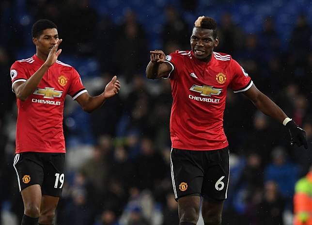 Marcus Rashford dan Paul Pogba