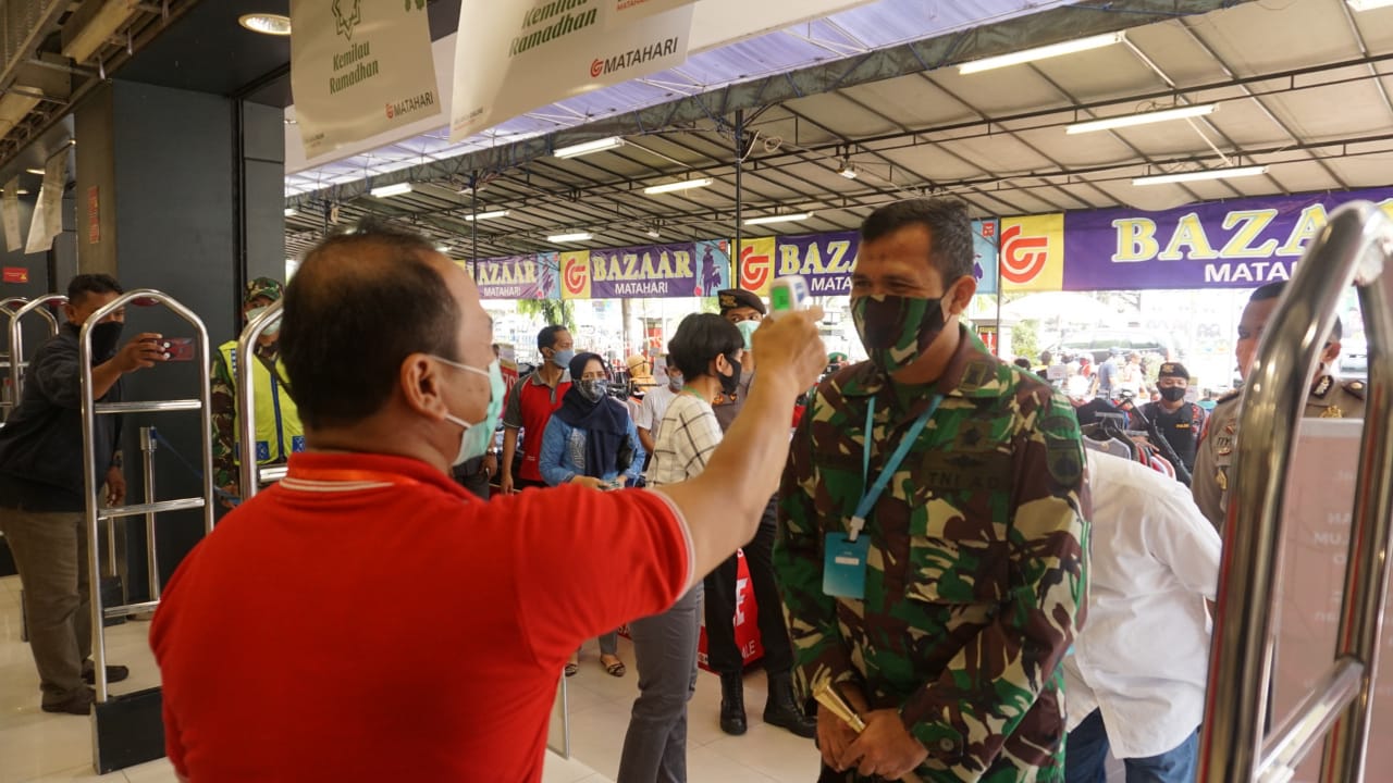 Tim Gugus Tugas Percepatan Penanganan Covid-19 Magelang melakukan monitoring penerapan protokol kesehatan