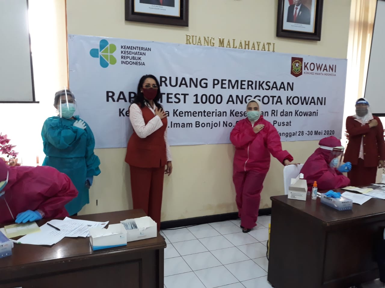 Pelaksanaan rapid test oleh Kowani