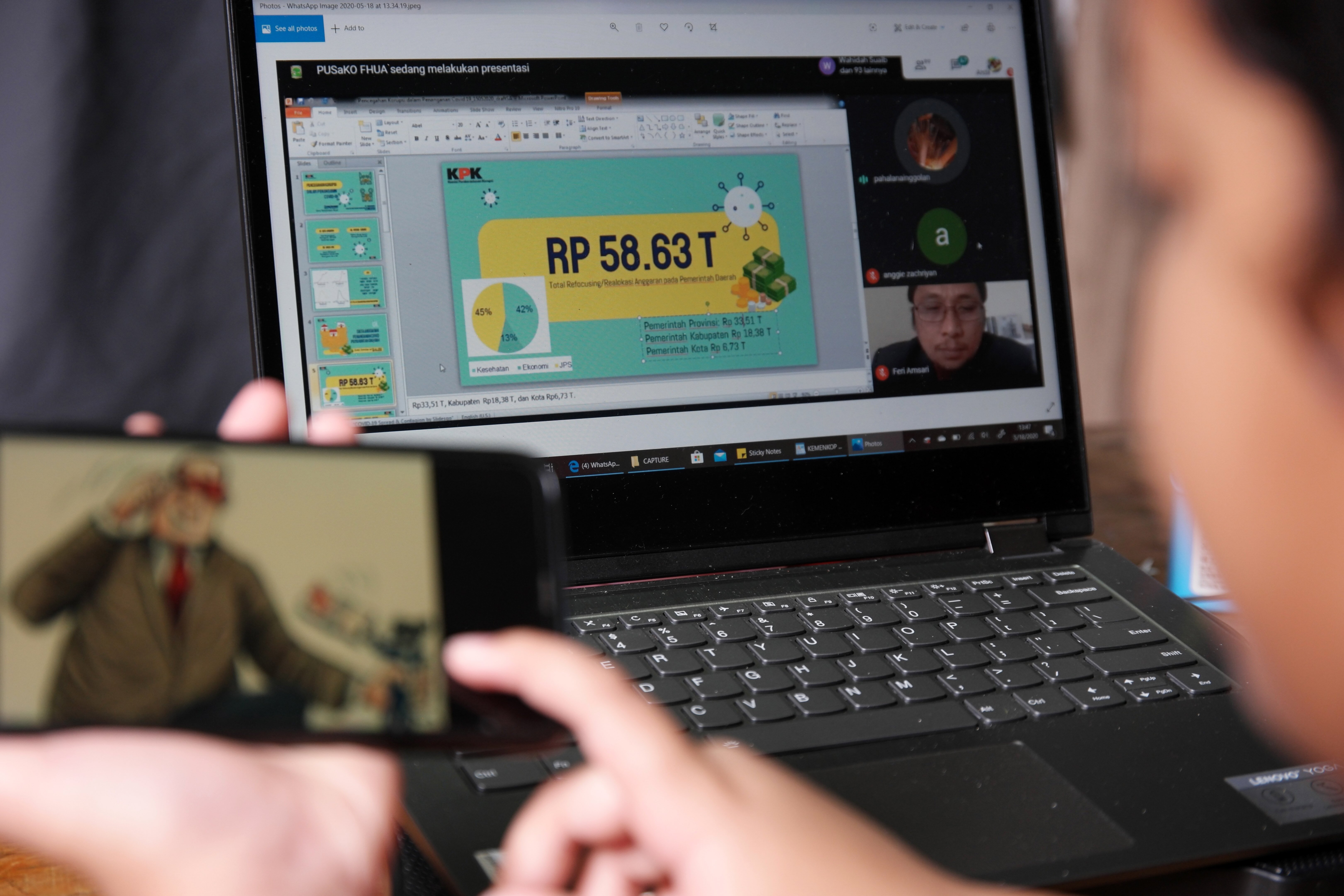 Ilustrasi: Diskusi terkait Korupsi Dana Bencana bersama KPK, ICW dan SPAK