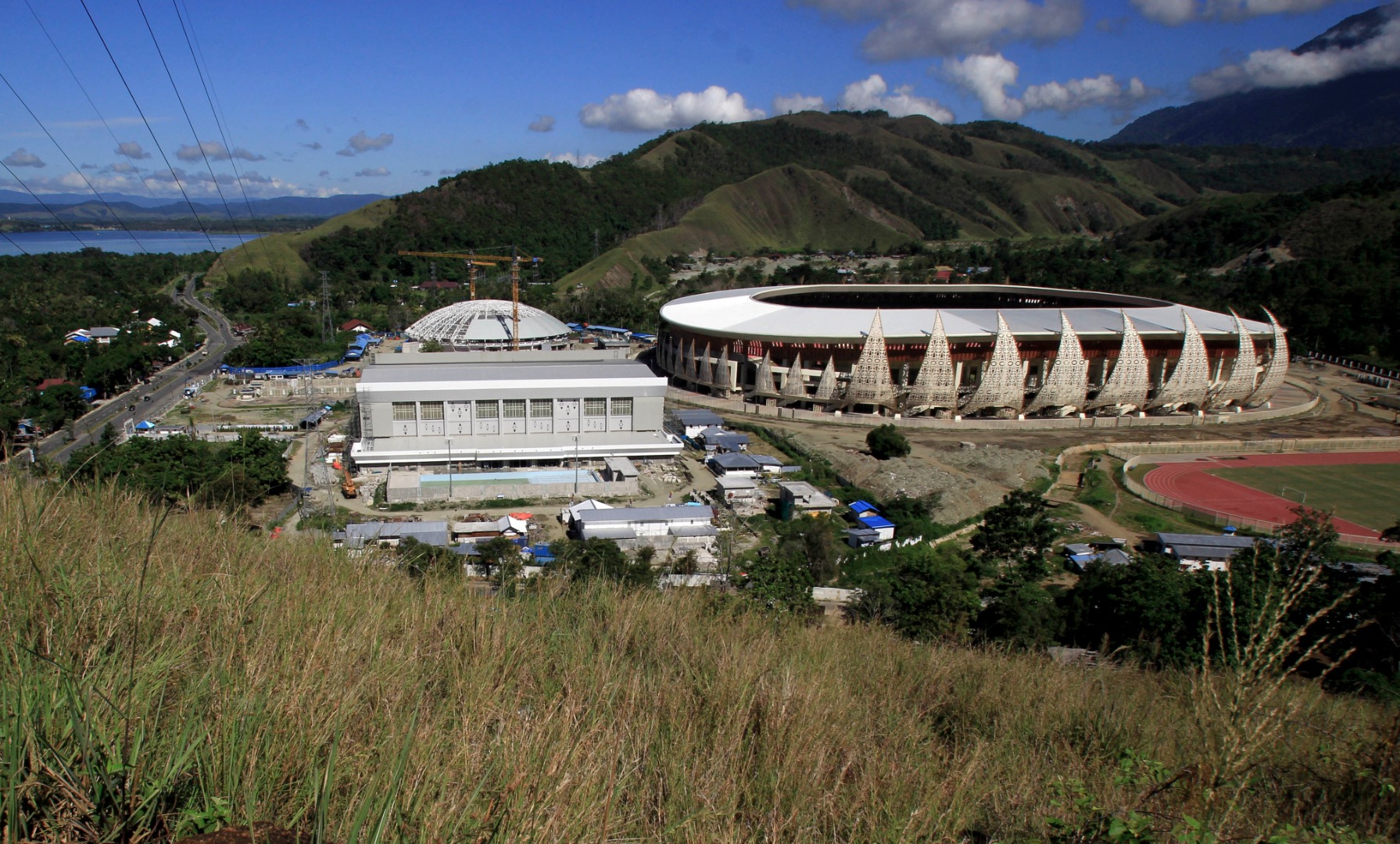 Kampung Harapan di Sentani, Jayapura, Papua, yang jadi salah satu venue penyelenggaraan PON Papua