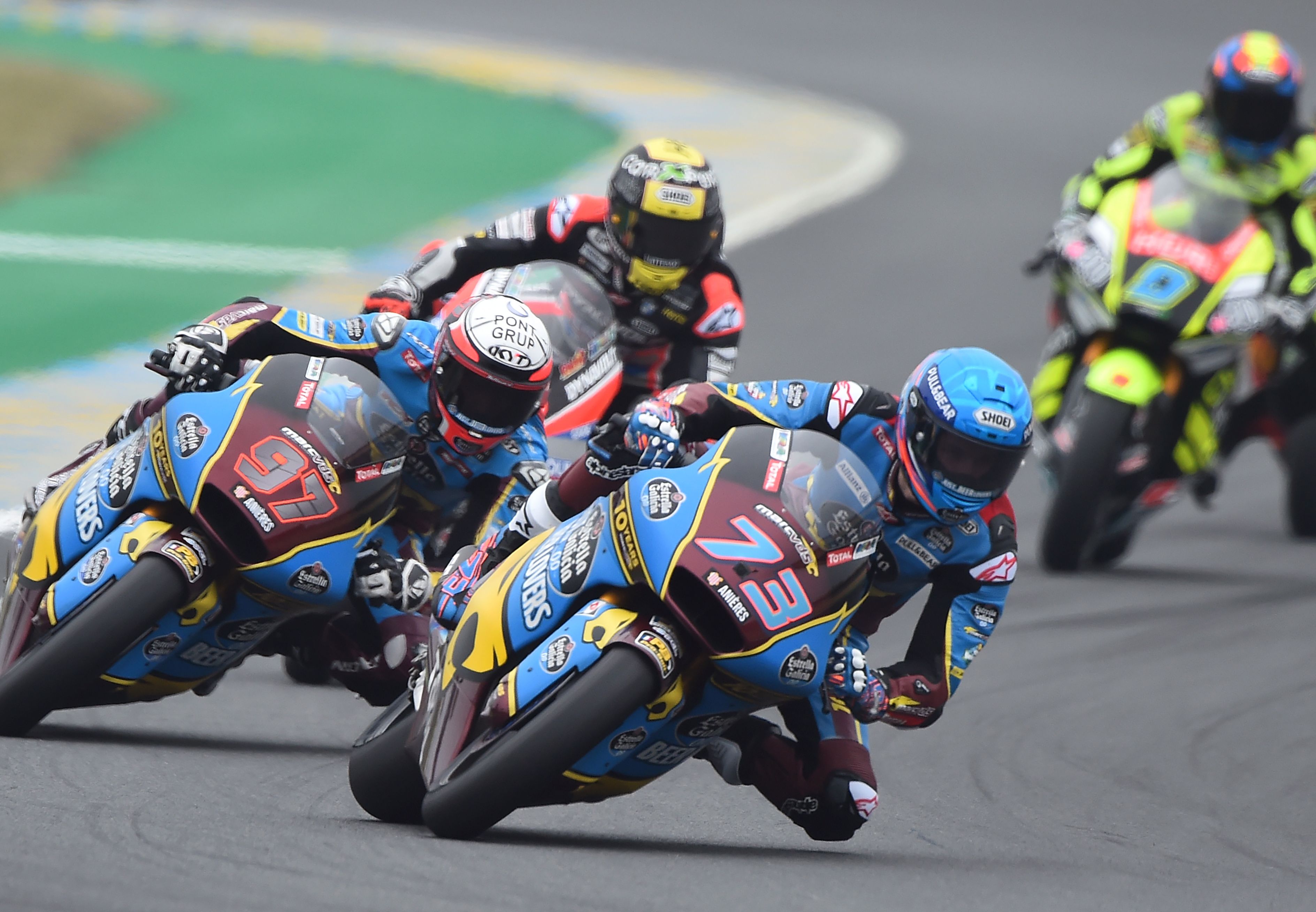 Momen balapan Moto2 di Prancis