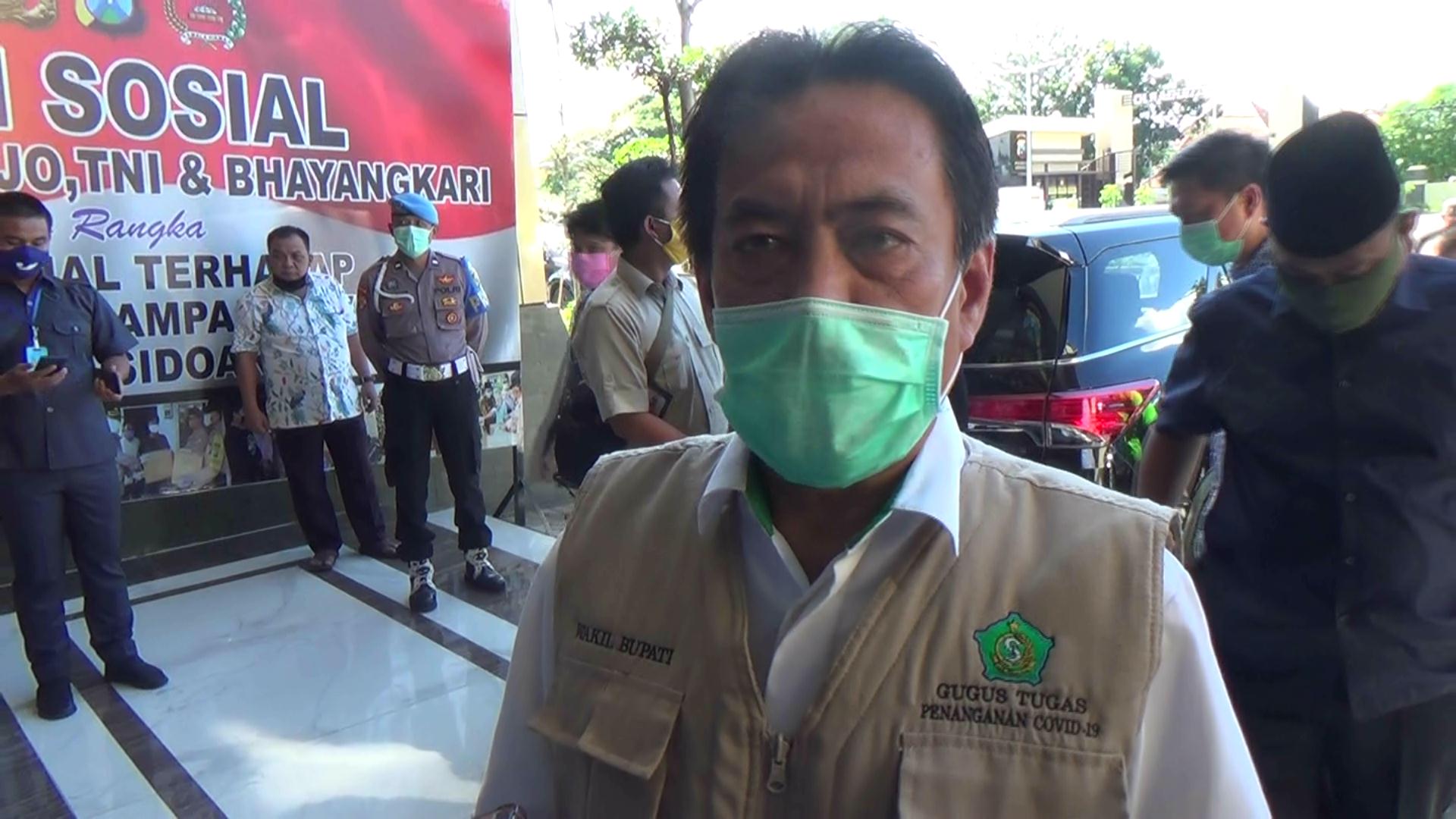 Ketua Gugus Tugas Penanganan Covid-19 Sidoarjo Nur Ahmad Syaifuddin nilai PSBB di Sidoarjo gagal.