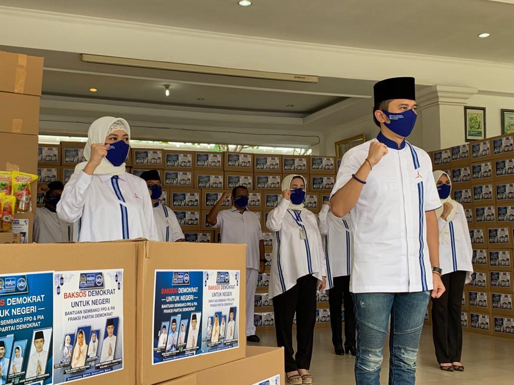 Bantuan semabko dari partai demokrat untuk warga terdampak covid-19