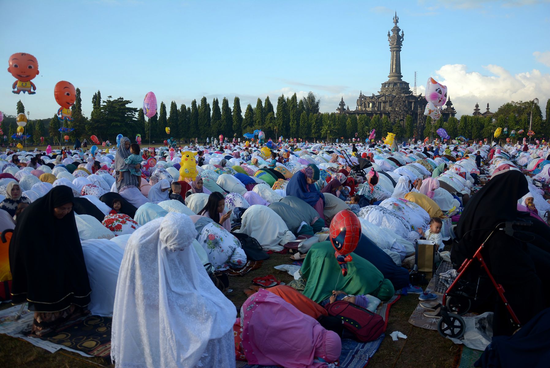 Ilustrasi salat Idulfitri
