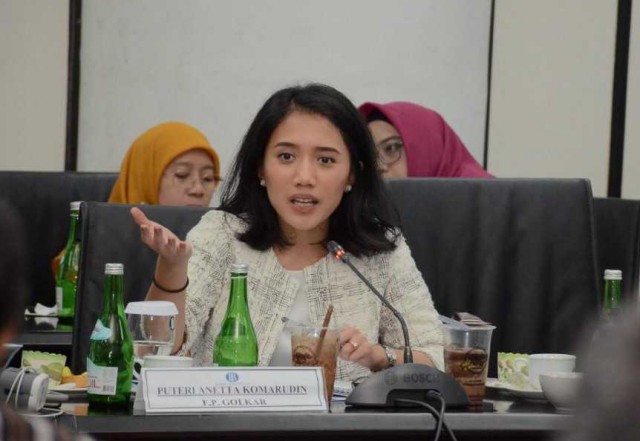 Anggota Komisi XI DPR RI Puteri Anetta Komarudin 