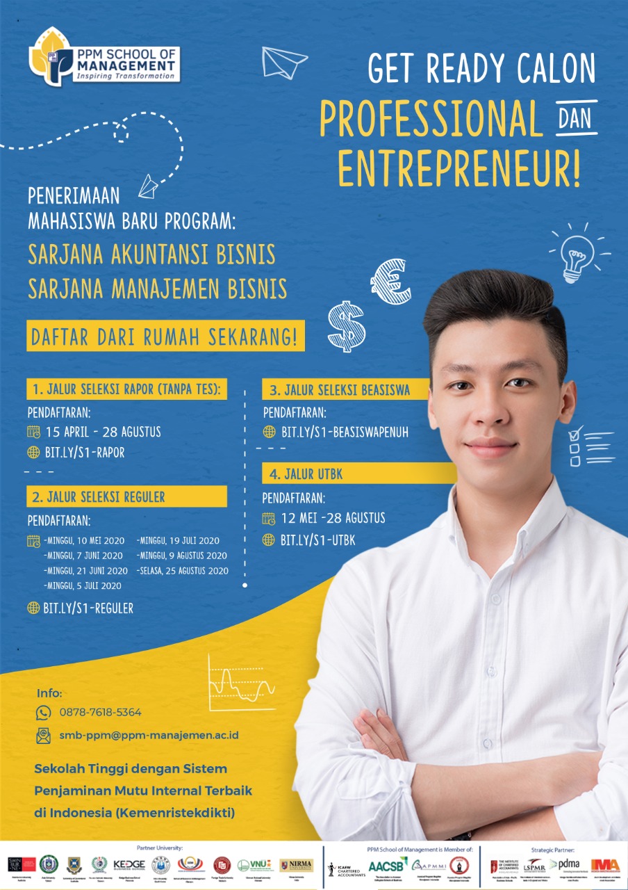 Di PPM School of Management, mahasiswa bukan hanya dibekali pengetahuan bisnis terapan, namun juga soft competency, program magang.