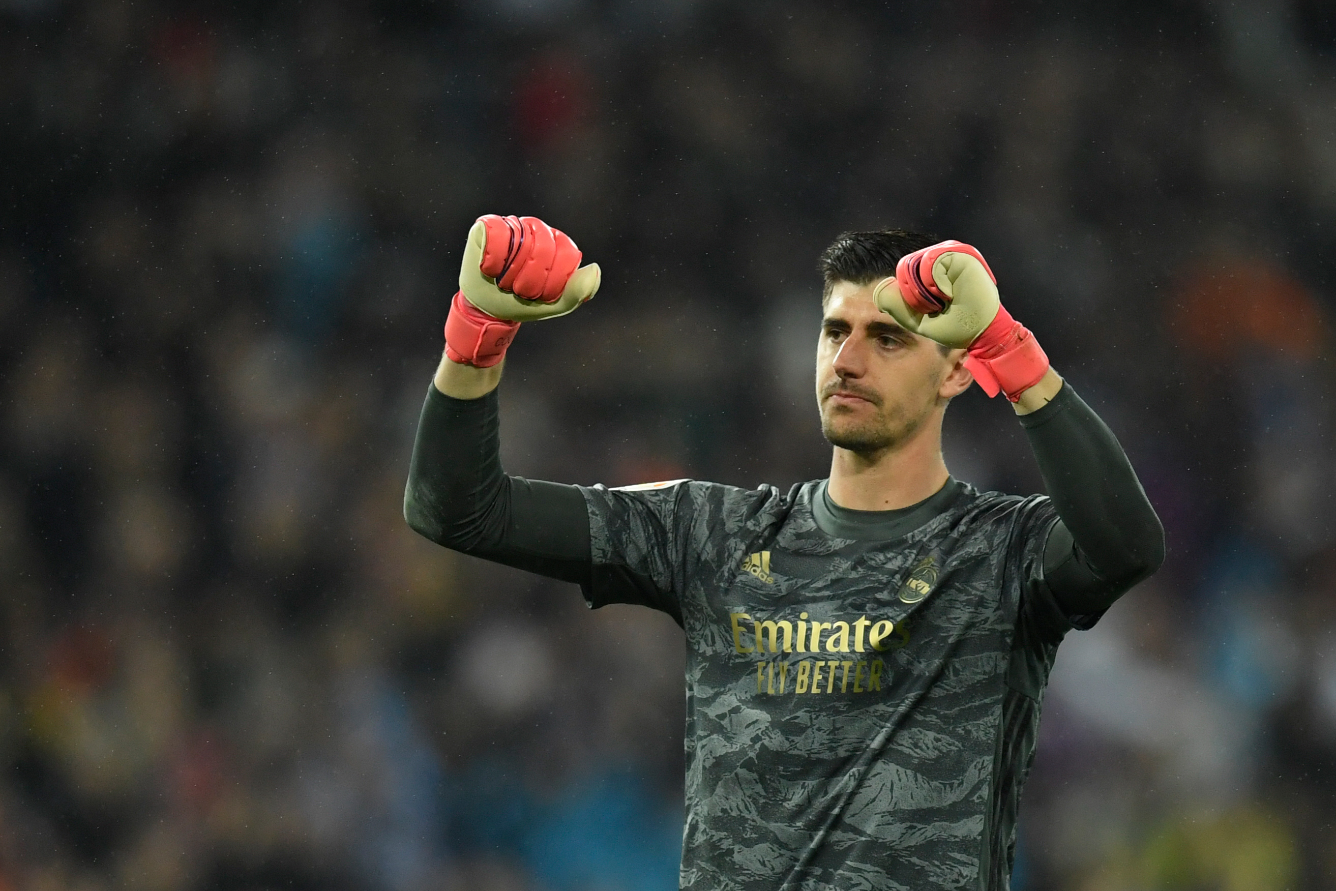 Penjaga gawang Real Madrid Thibaut Courtois