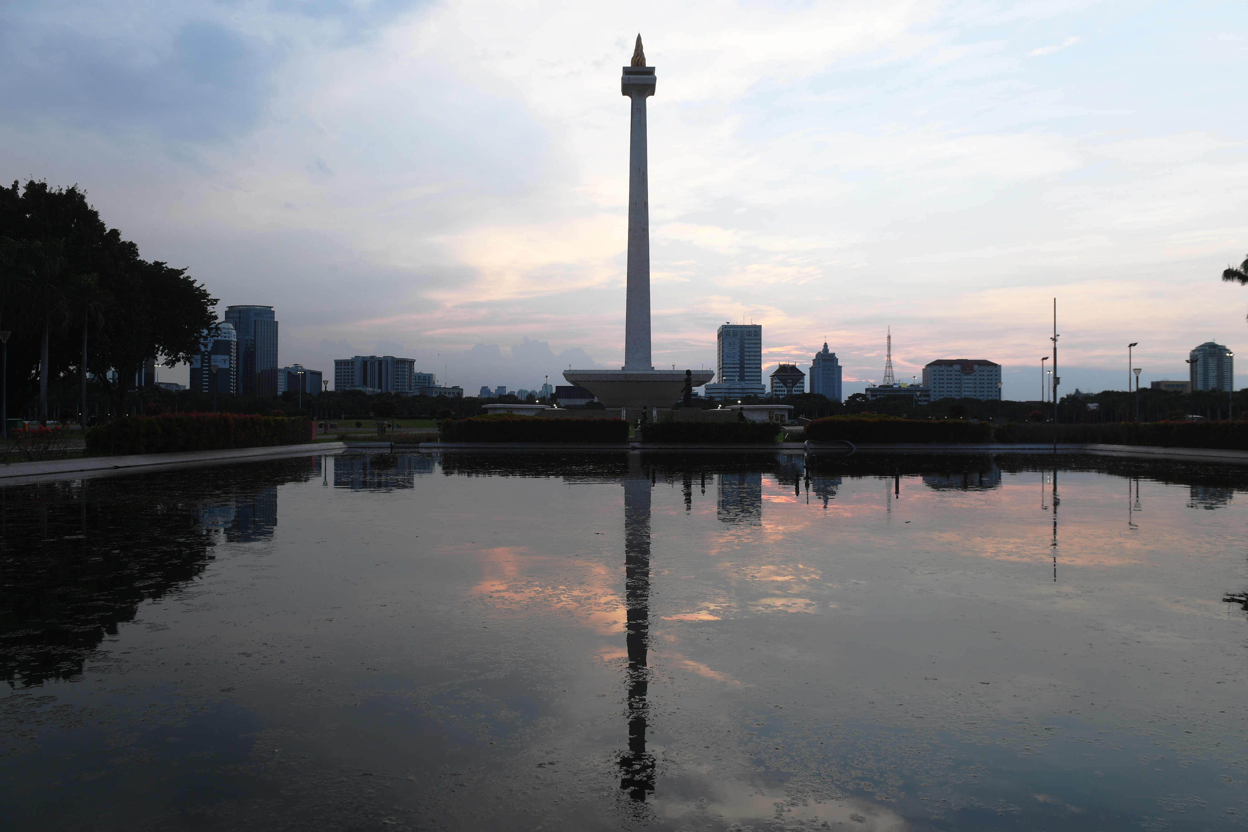 Suasana di MonumenNasional pada 17 April 2020