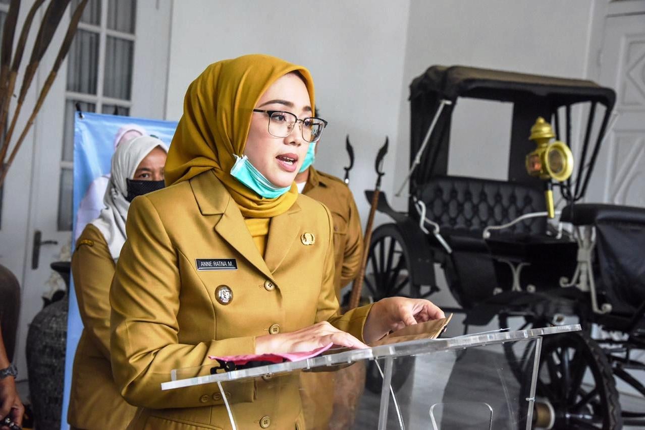 Ketua Gugus Tugas Penanganan Covid-19 yang juga Bupati Purwakarta, Anne Ratna Mustika.