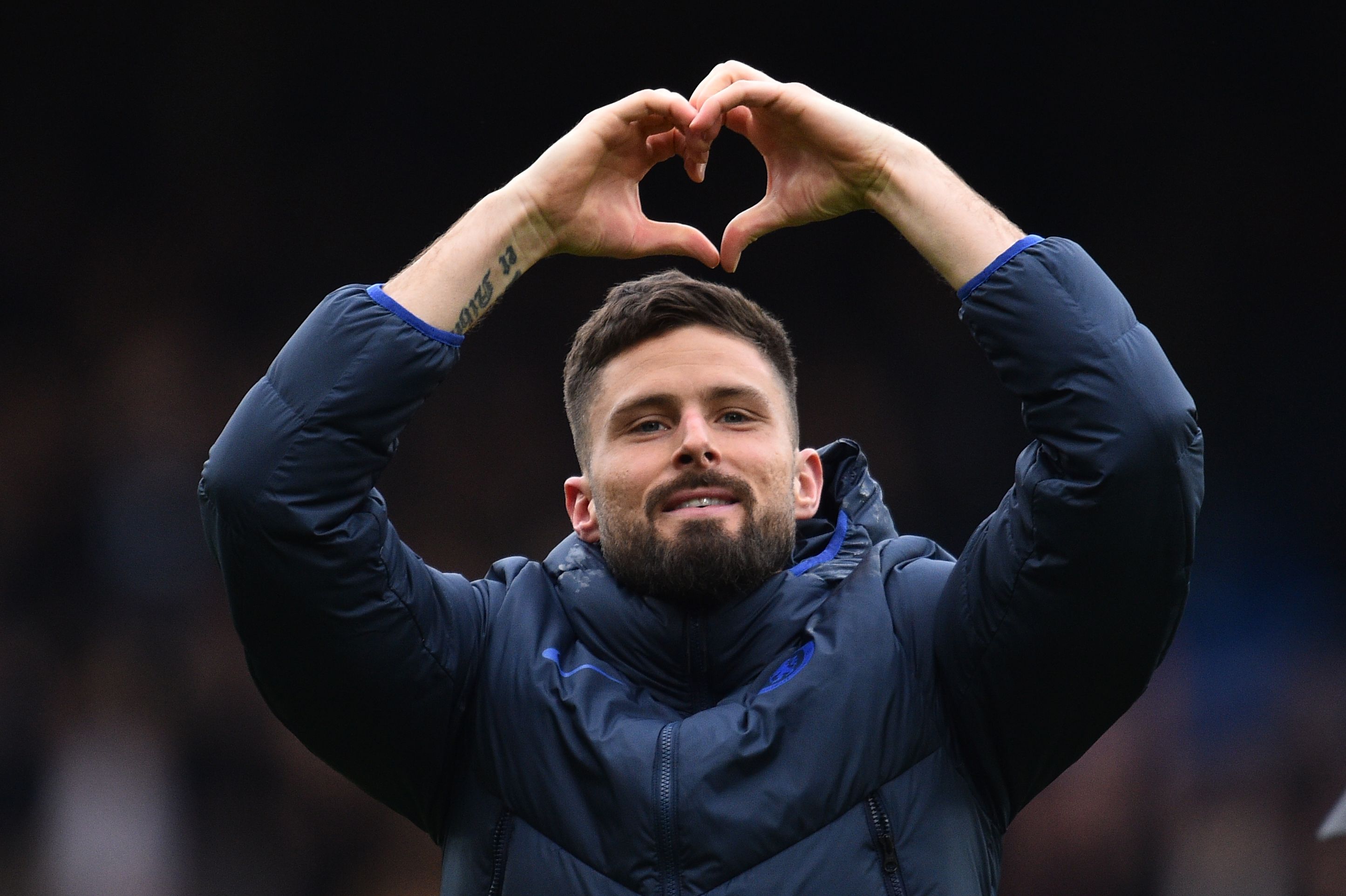 Pemain Chelsea Oliver Giroud