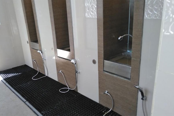 Fasilitas wudu ramah disabilitas di Masjid El-Syifa. 