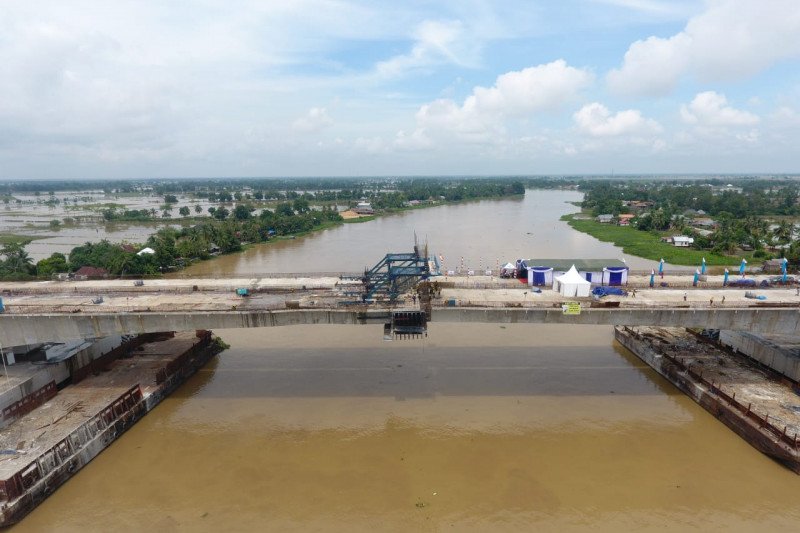  PT Waskita Sriwijaya Tol Cor Terakhir Jembatan Ogan