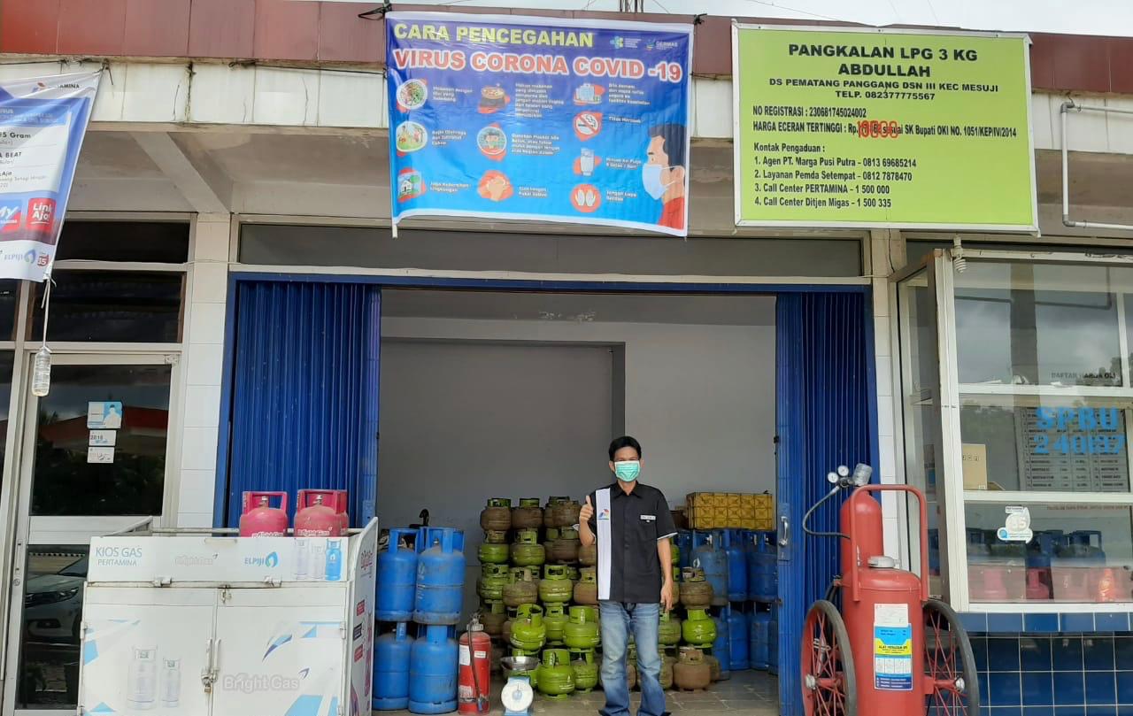 Pangkalan resmi LPG 3 kg bersubsidi. PT Pertamina Sumbangsel menyediakan 15 ribu pangkalan resmi LPG 3 kg.