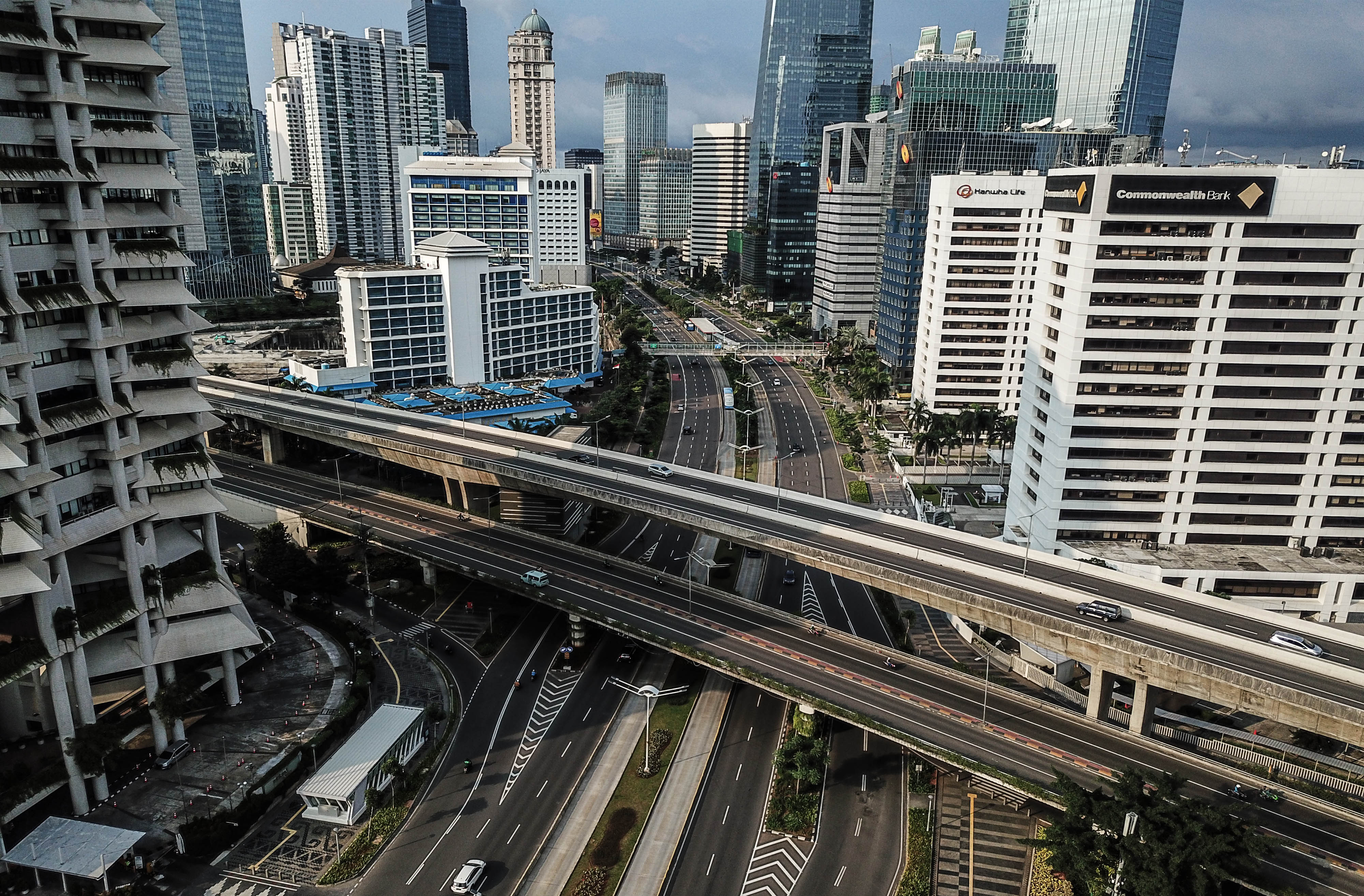 Perkantoran di kawasan sudirman, Jakarta.