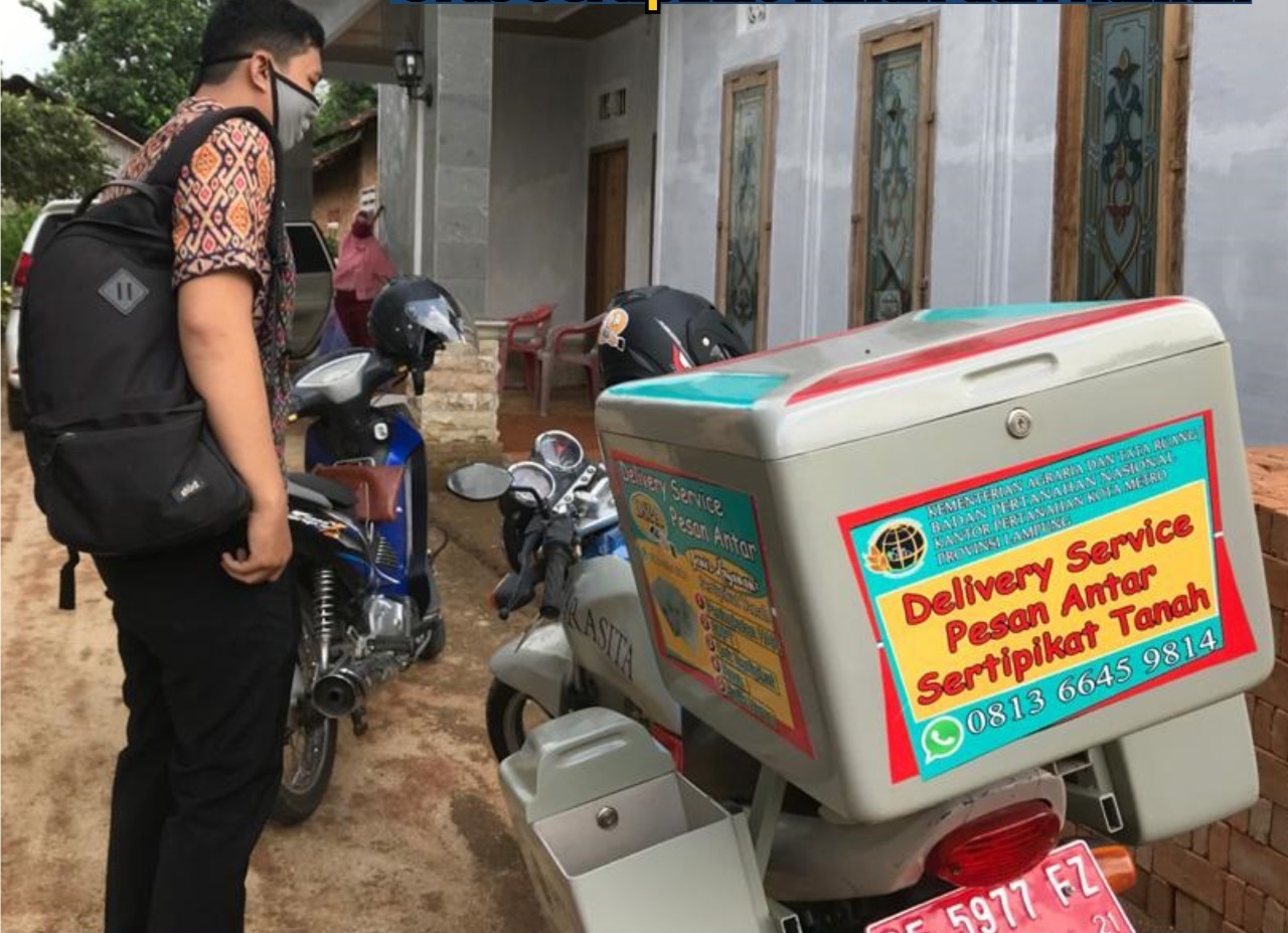 Layanan 'Delivery Service Pesan Antar Sertifikat Tanah' di Lampung.