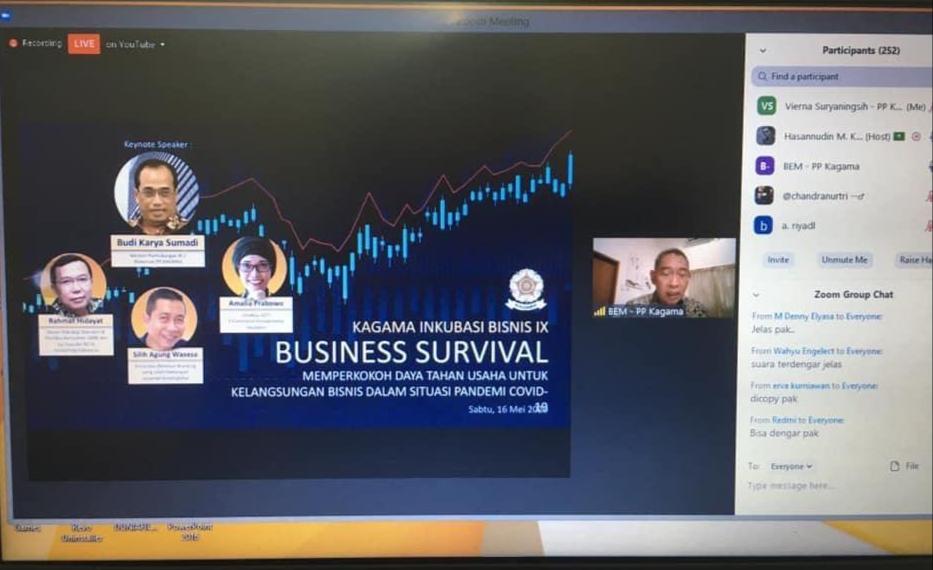 Seminar virtual Kagama Inkubasi Bisnis IX
