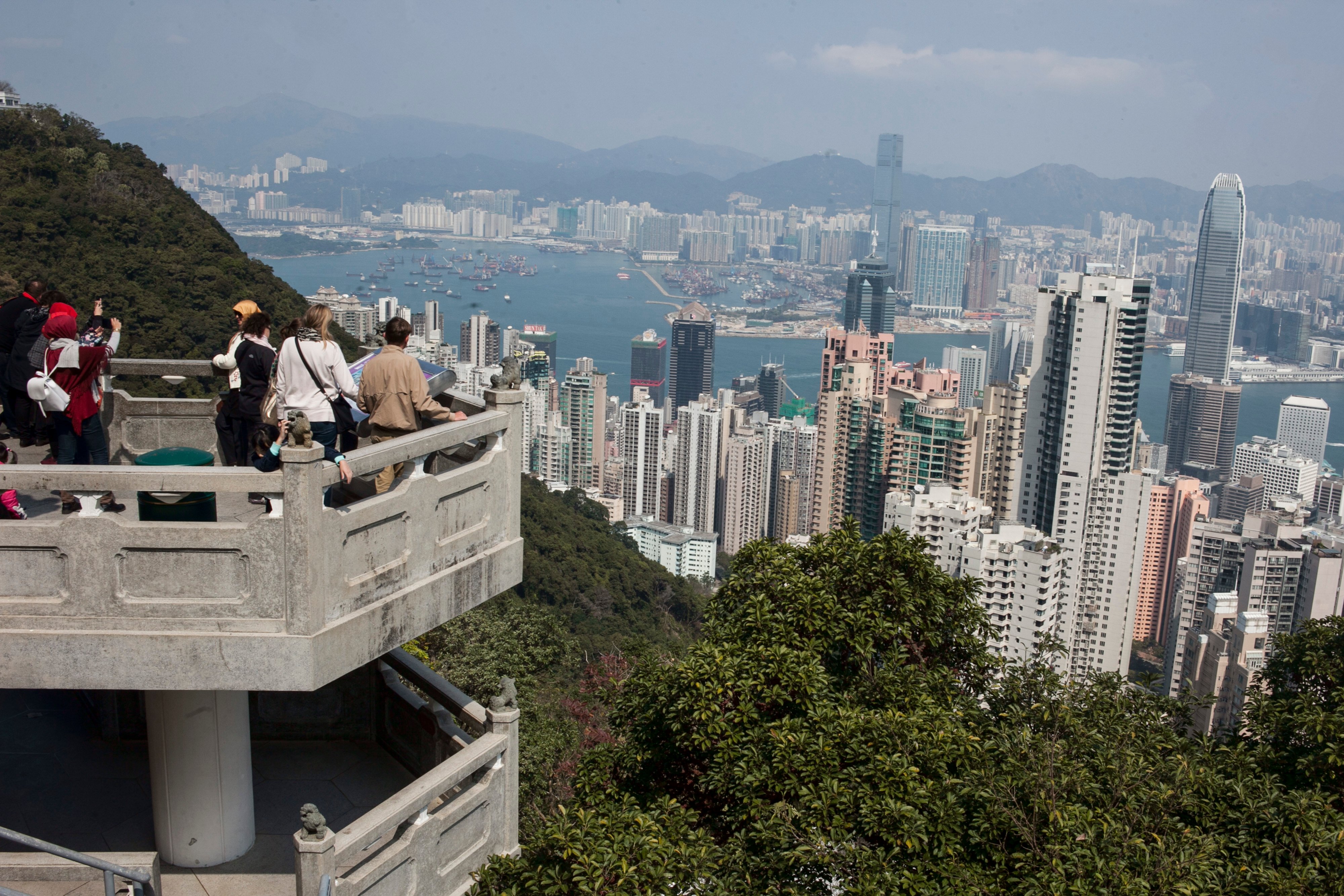  Kawasan wisata The Peak, Hongkong