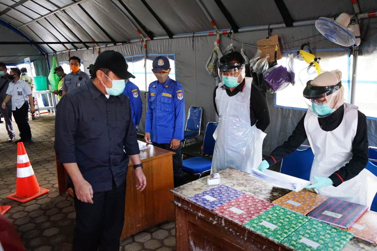 Gubernur Sumsel Herman Deru meninjau kesiapan Kota Pagaralam menghadapi Covid-19.