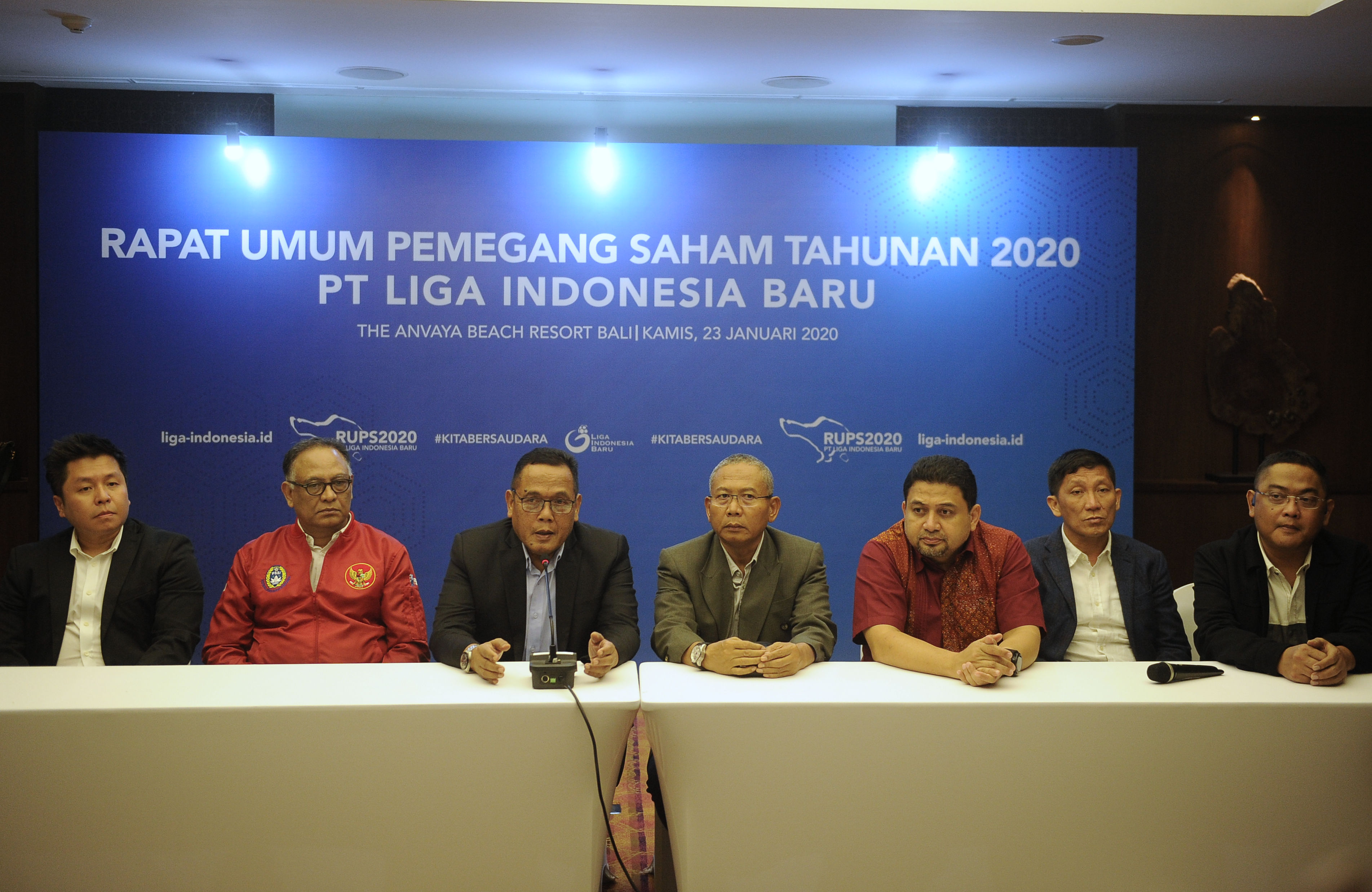 Momen RUPS Liga 1 pada Januari silam