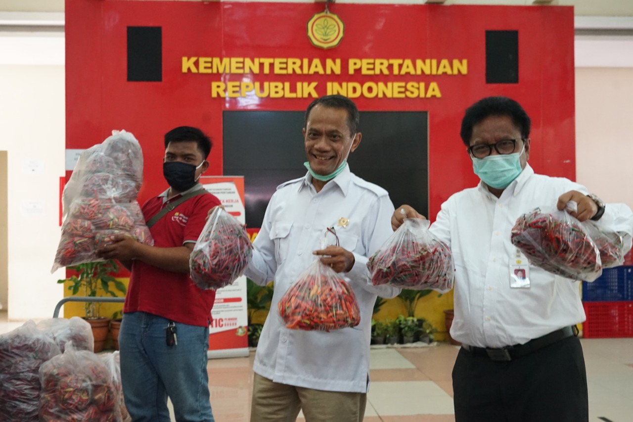 Kementan melakukan operasi pasar (OP) dengan sistem daring atau online serentak di seluruh Indonesia. 