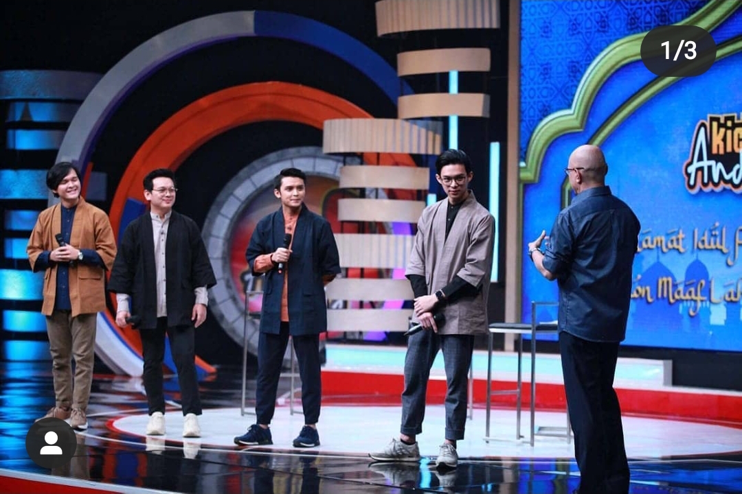 Grup vokal Adam saat tampil di acara Kick Andy.