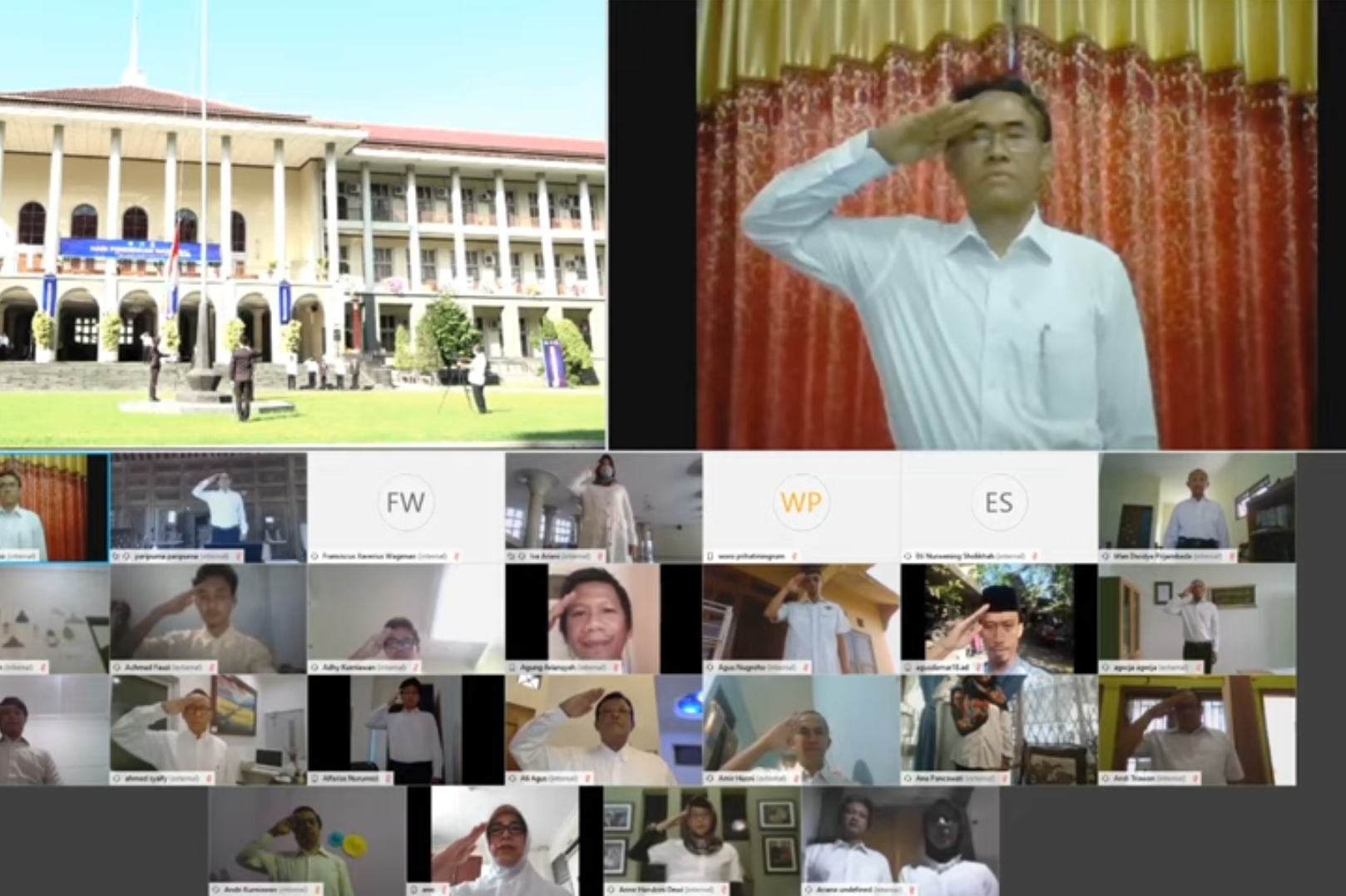 Upacara Hardiknas di UGM