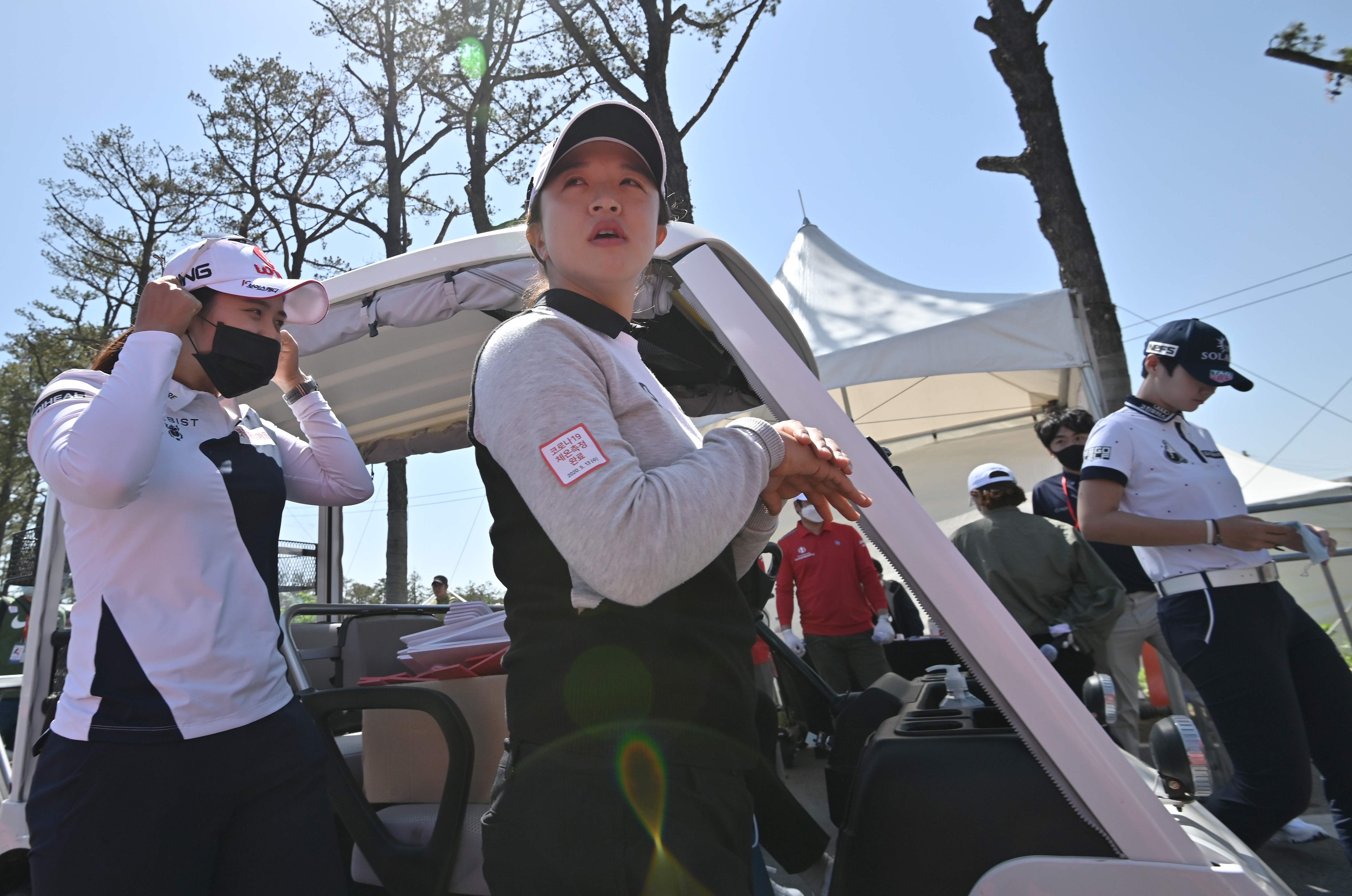 Pegolf peringjat 6 dunia Kim Sei-Young tiba di Lakewood Country Club, Korsel untuk latihan jelang KLPGA Championship