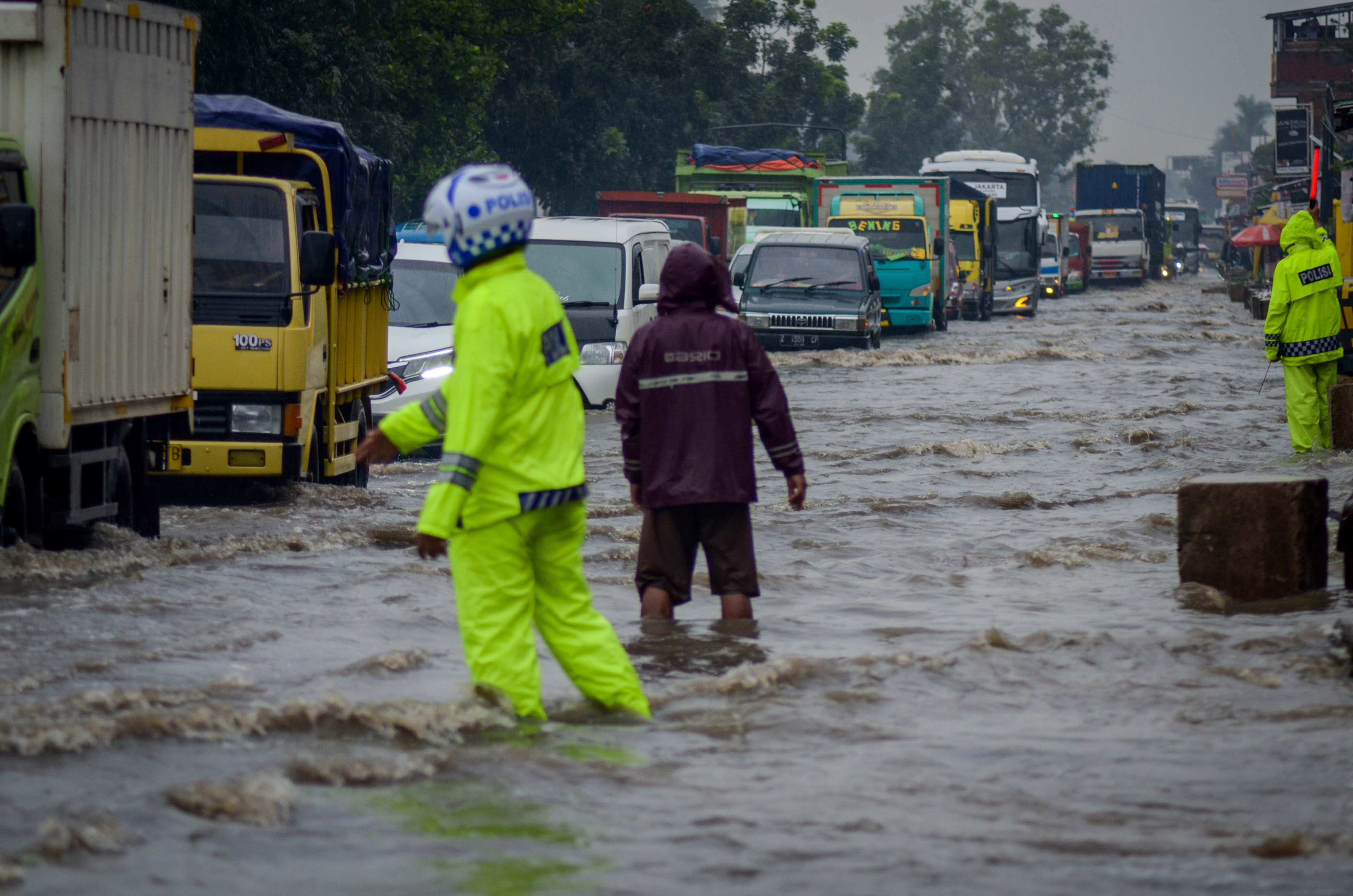 Ilustrasi banjir di Jawa Barat 
