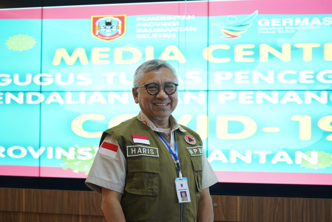 Ketua Harian Tim Gugus Tugas Percepatan Penanganan Virus Korona Kalsel, Abdul Haris Makkie 