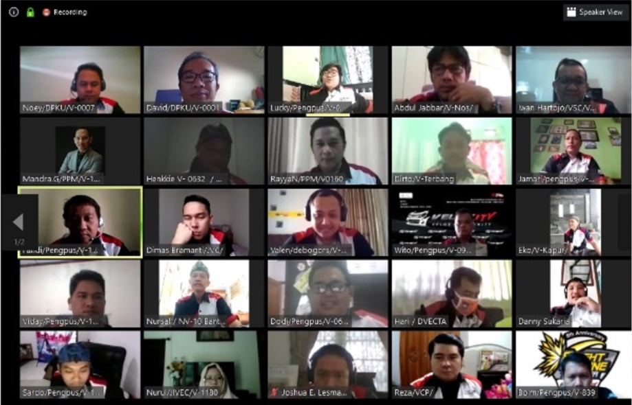 Velozity Gelar Munas dan Pemilihan Ketua Umum Secara Daring