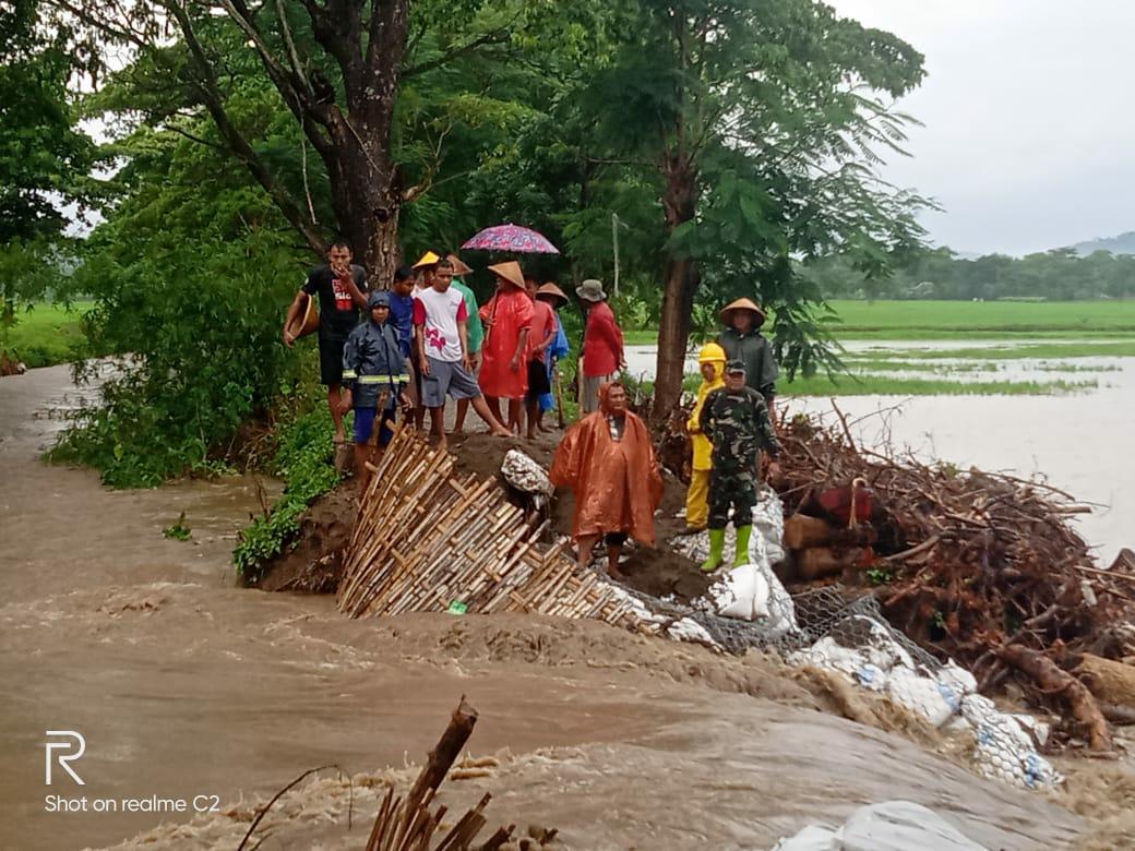 Tanggul Sungai Gamping di Klaten kembali jebol 