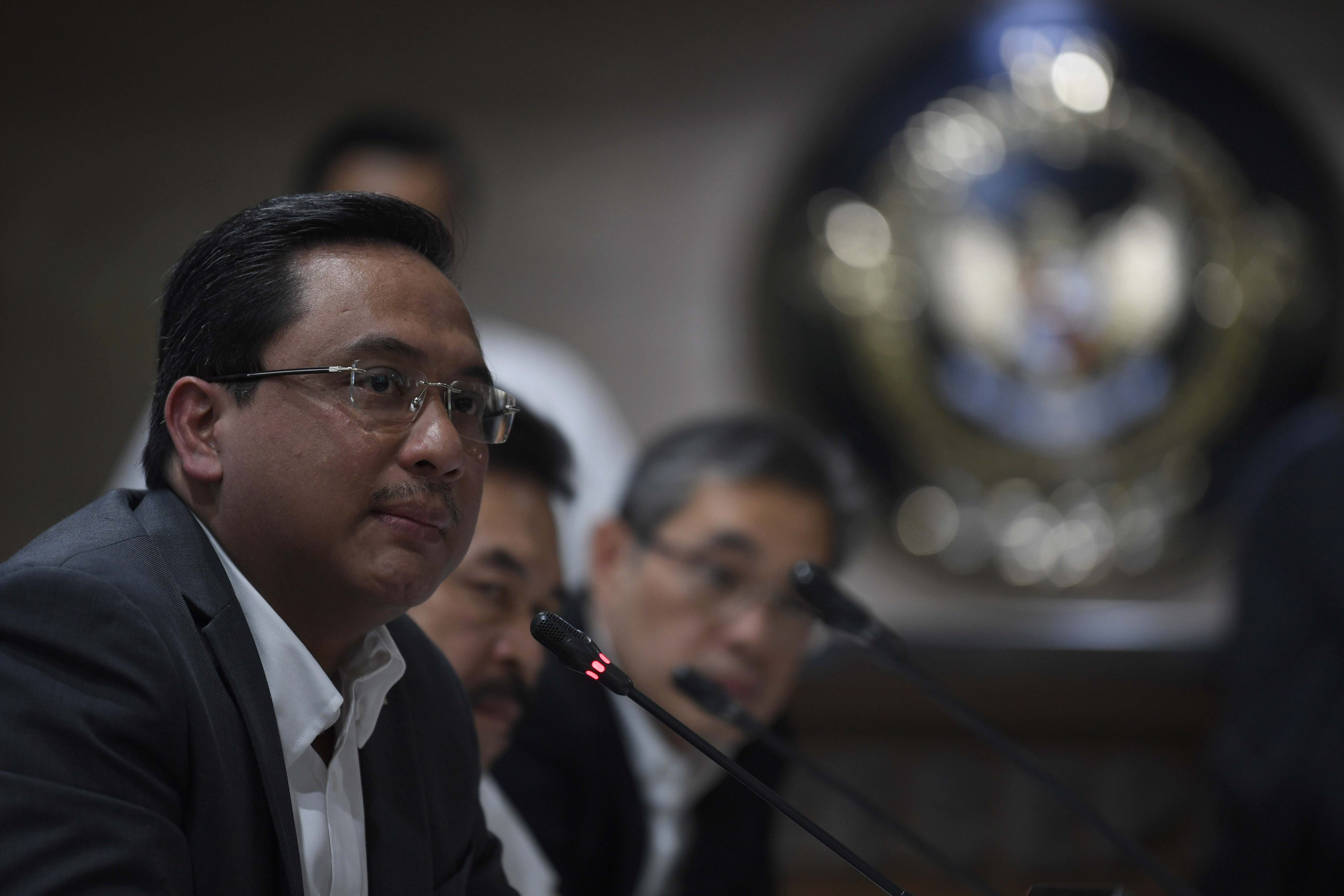  Ketua Badan Pemeriksa Keuangan (BPK) Agung Firman Sampurna (kiri)