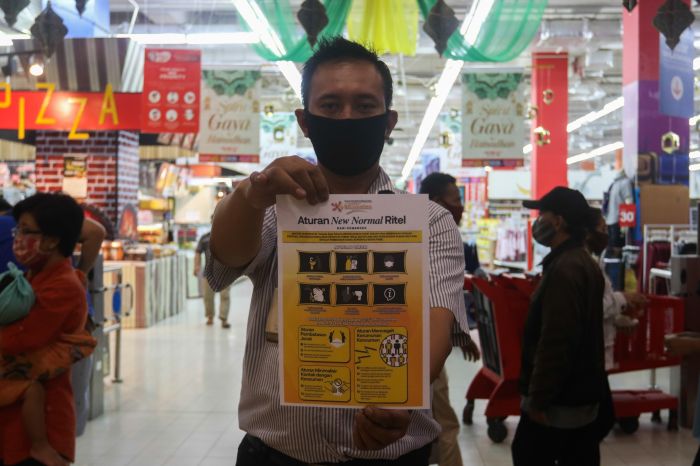 Sebuah mal telah menerapkan kenormalan baru 