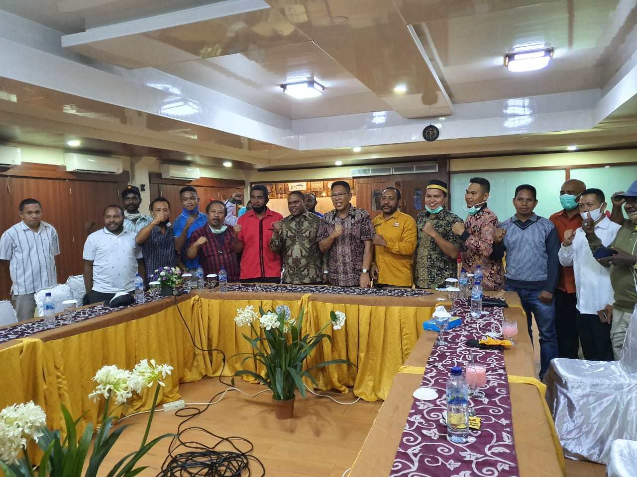 Deklarasi Koalisi Padi Jilid II mendukung pasangan Hermus Indo-Edi Budiyono sebagai calon Bupati dan Wakil Bupati Manokwari 2020-2025.