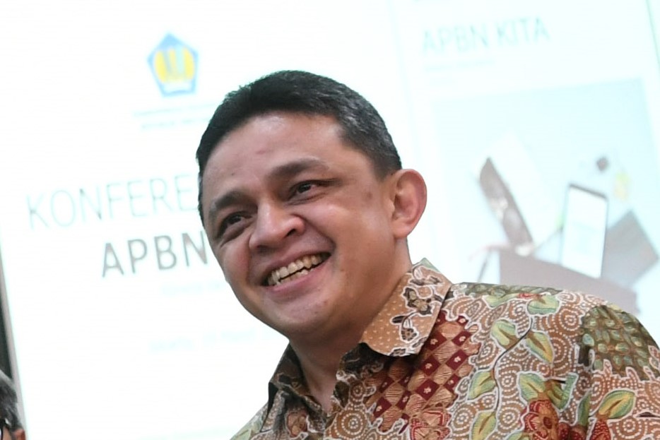 Direktur Jenderal Pengelolaan Pembiayaan dan Risiko Kementerian Keuangan Luky Alfirman