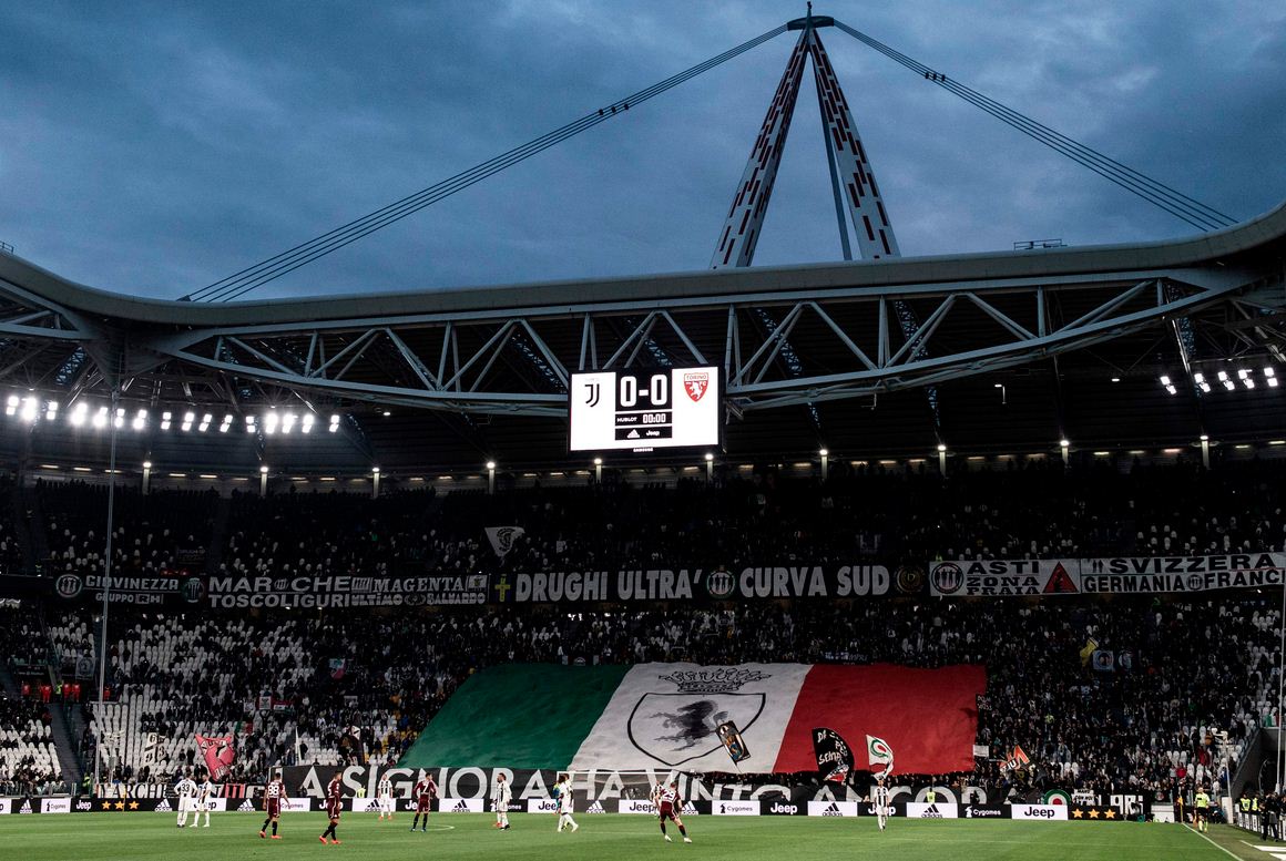 Laga Serie antara Juventus vs Torino pada 3 Mei 2019 di the Allianz Stadium, Turin, Italia.