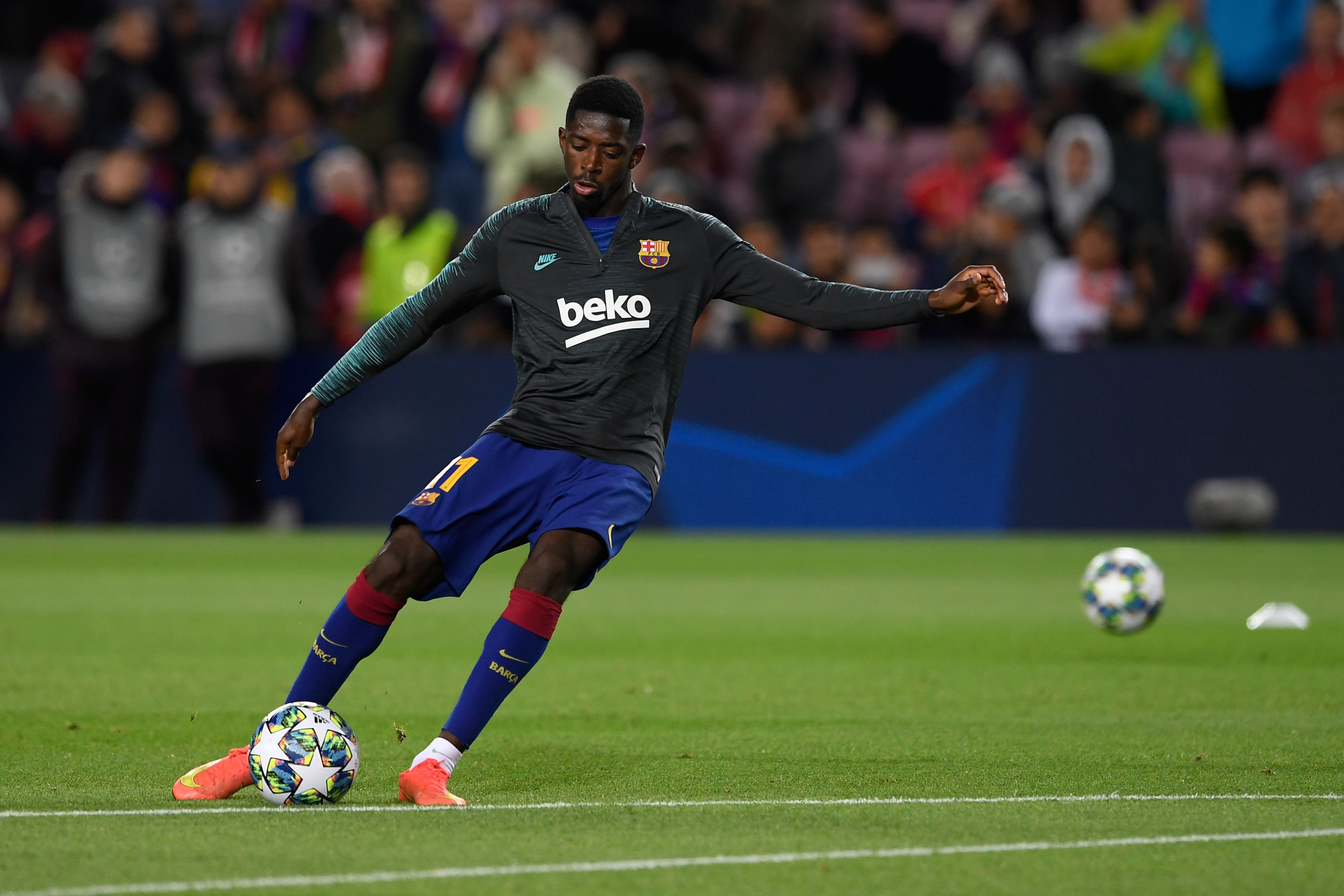 Penyerang sayap barcelona Ousmane Dembele