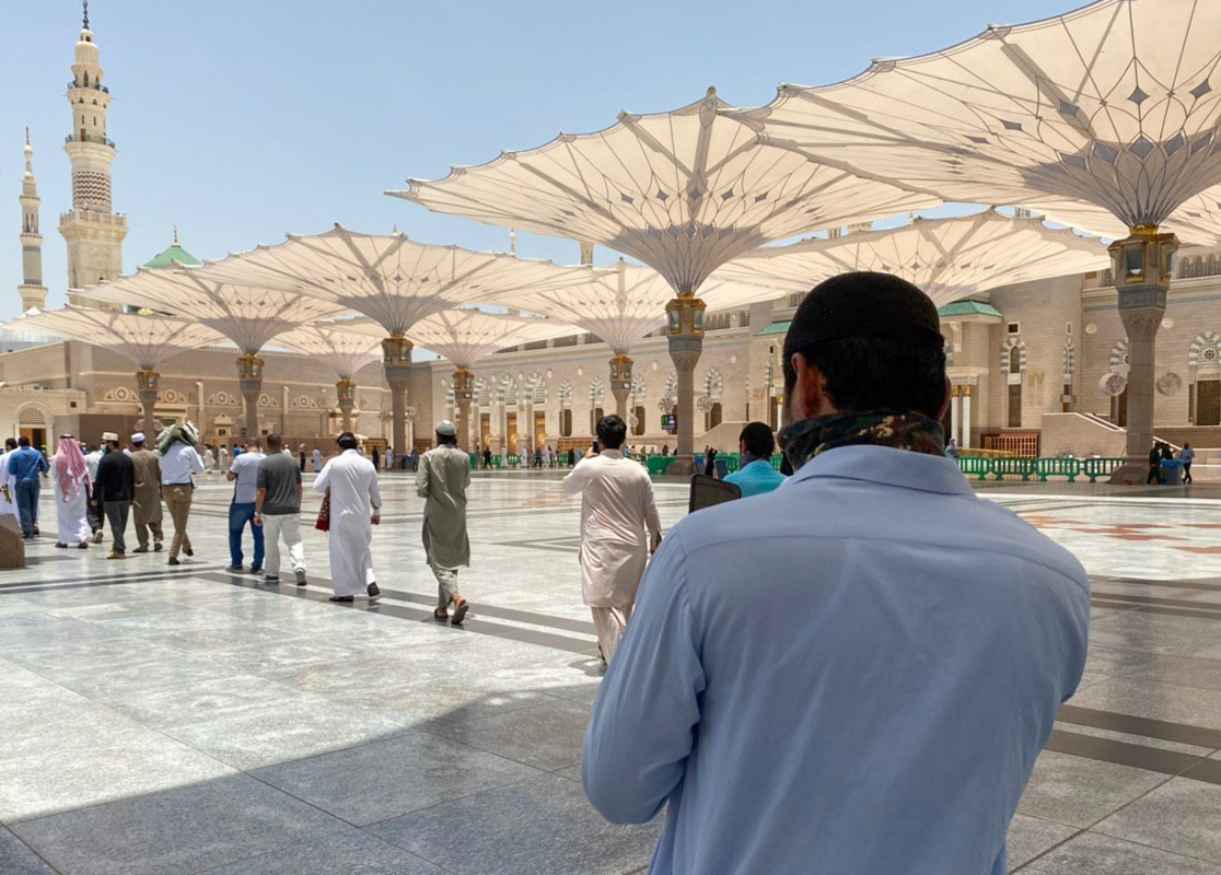 Situasi masjid Nabawi di Madinah, Arab Saudi