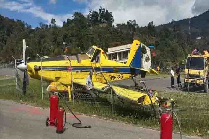 Pesawat Pelita Air tergelincir di Bandara Tolikara