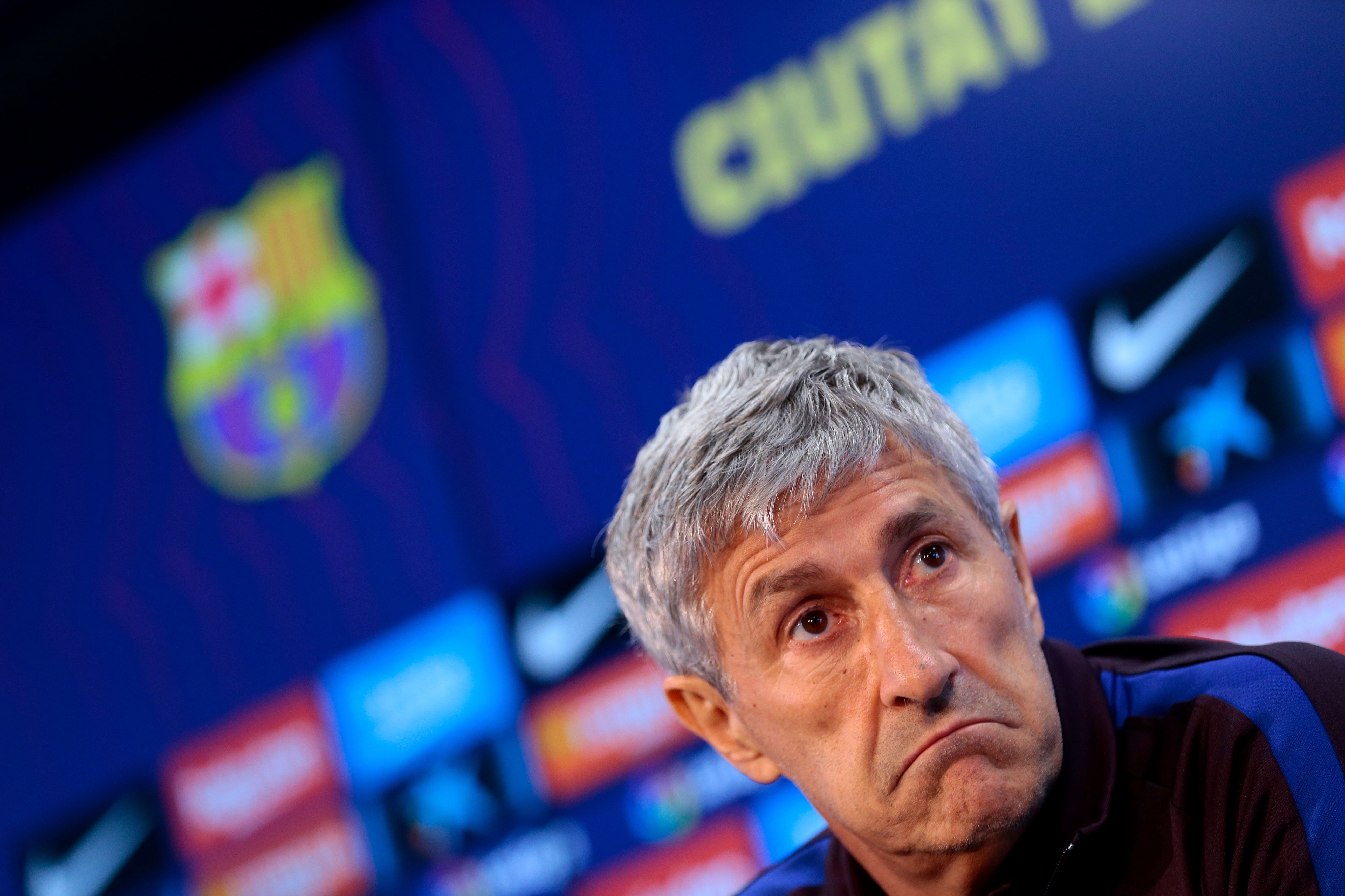 Pelatih Barcelona Quique Setien