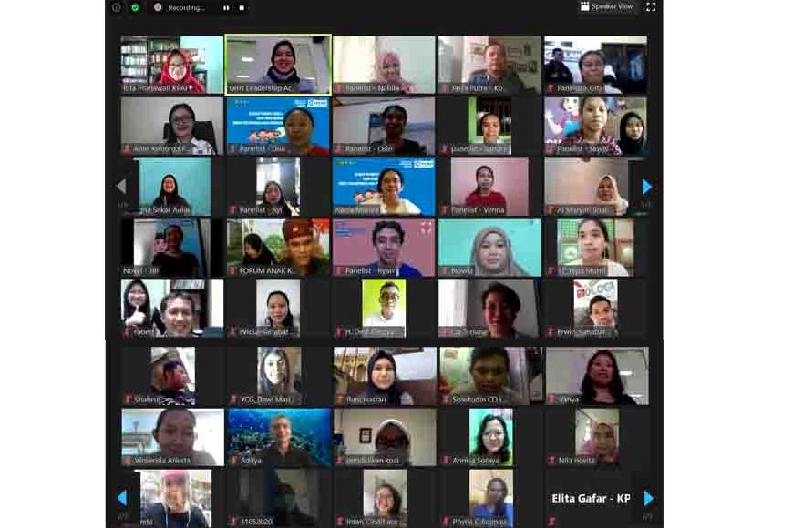 Webinar KPAI, Plan Indonesia, dan anak-anak