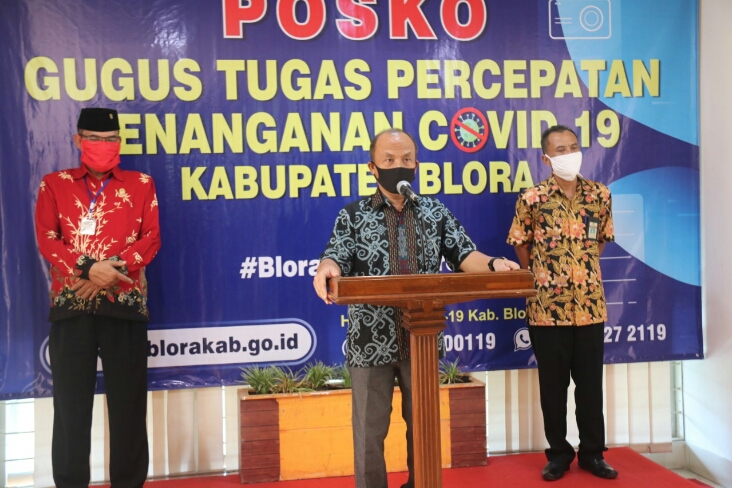 Kepala Dinas Kesehatan Kabupaten Blora Lilik Hernanto menjelaskan kepergian 16 santri asal Blora ke Magetan, Jatim dengan status OTG.