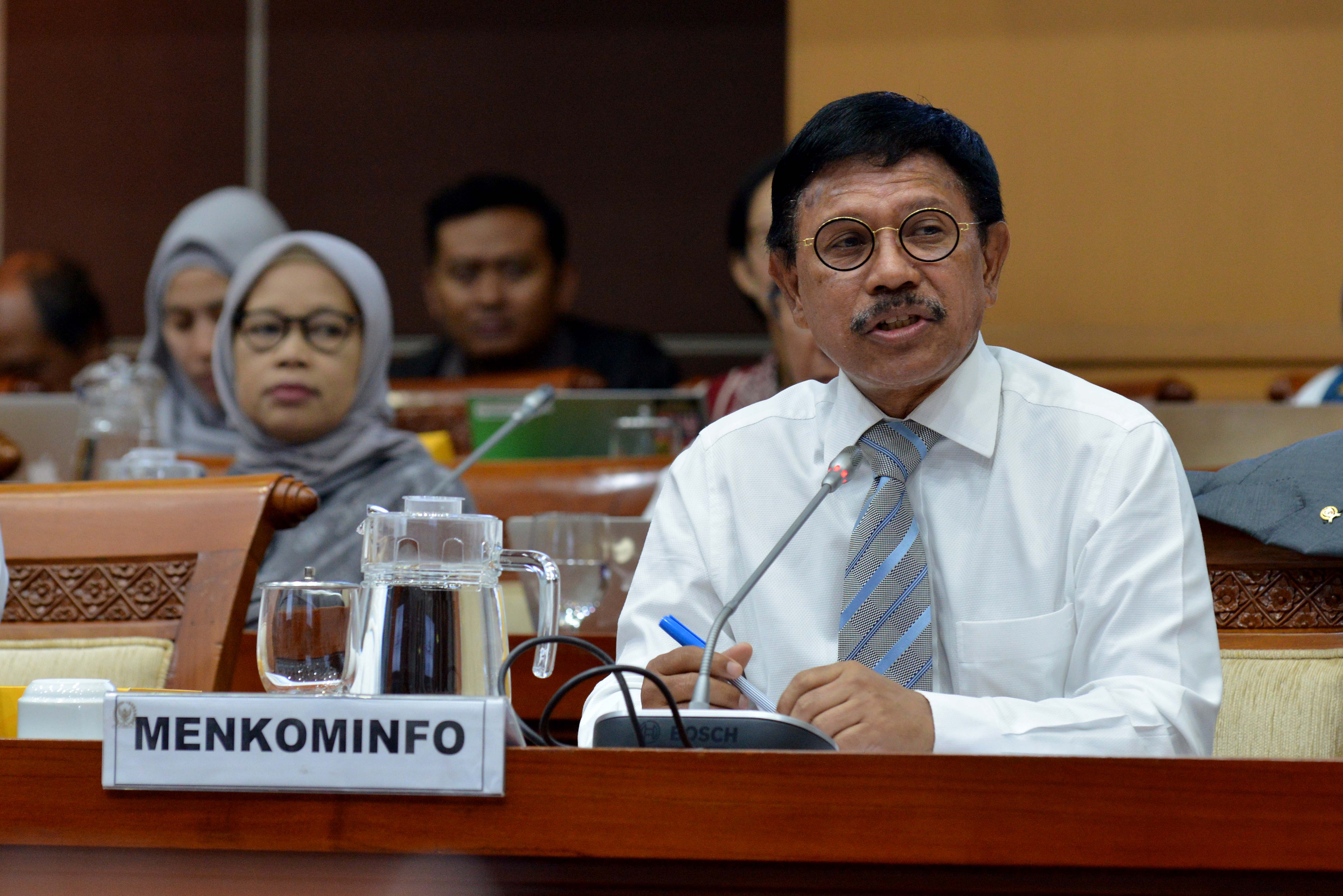 Menteri Komunikasi dan Informatika Johny G. Plate